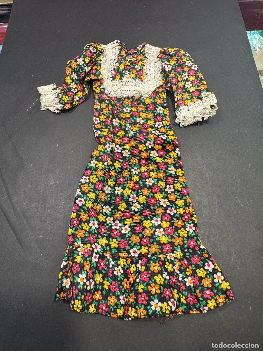Mu&ntilde;ecas Nancy y Lucas: NANCY VESTIDO LARGO FLORES CONJUNTO MAXI -CONSERVA LA ETIQUETA ORIGINAL DE FAMOSA (G)
