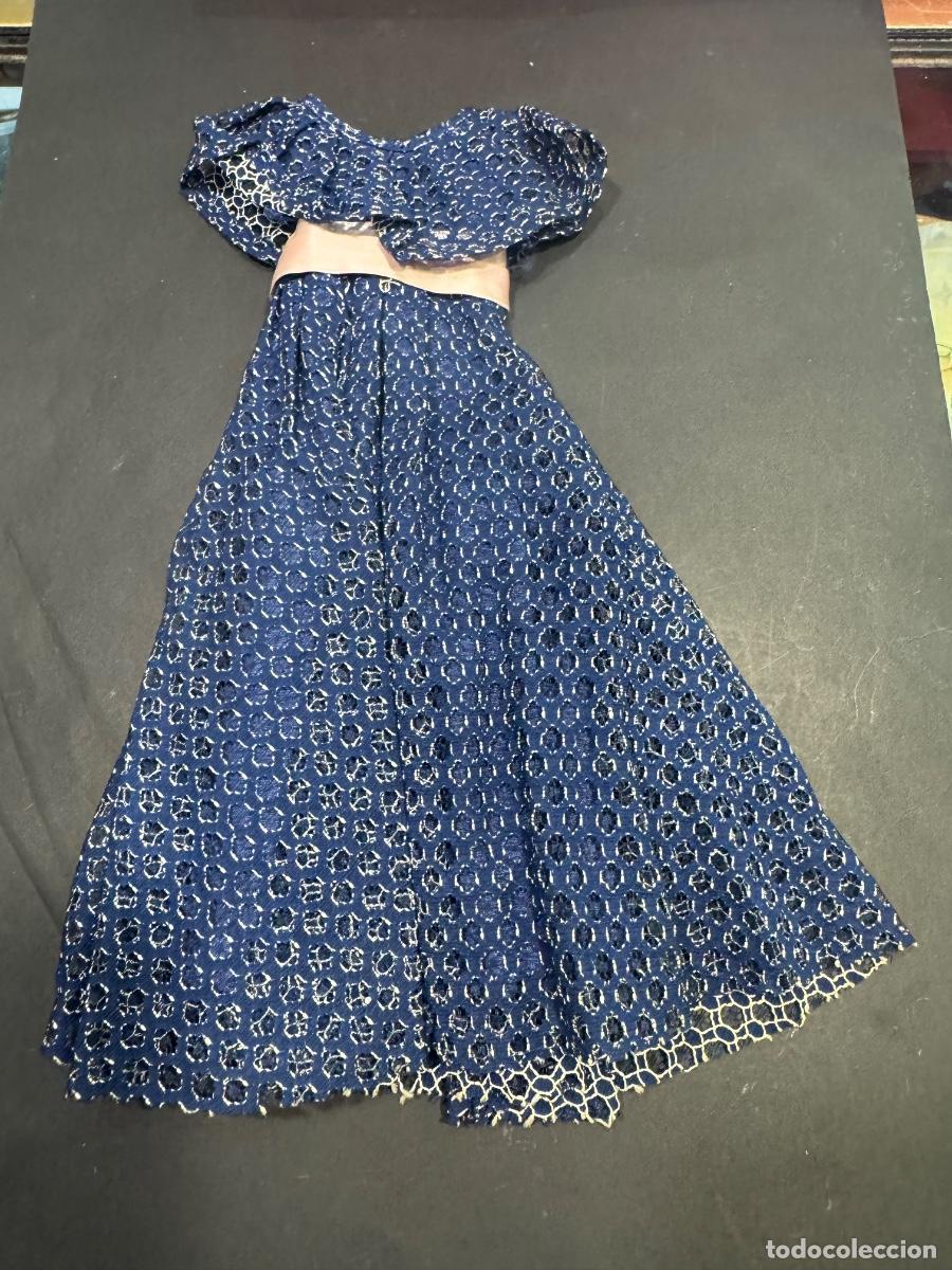 Mu&ntilde;ecas Nancy y Lucas: NANCY VESTIDO LARGO AZUL CONJUNTO &Oacute;PERA -CONSERVA LA ETIQUETA ORIGINAL DE FAMOSA (G)