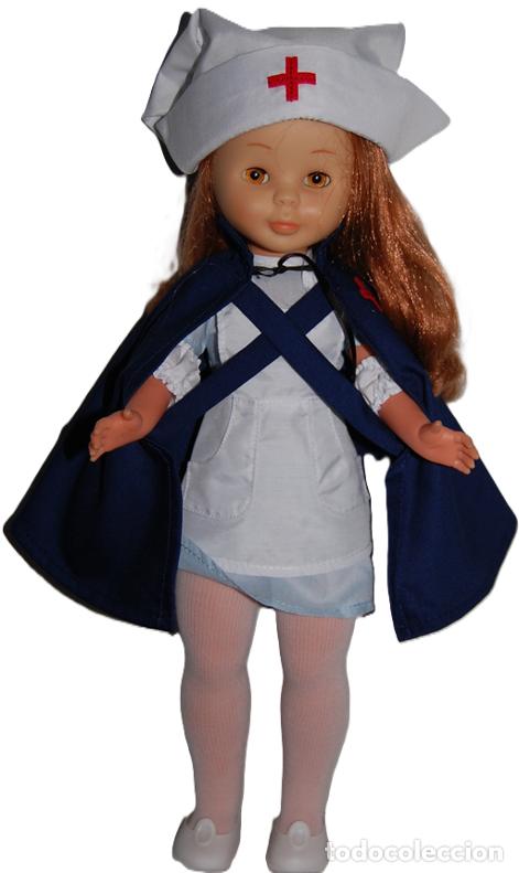 Mu&ntilde;ecas Nancy y Lucas: MU&Ntilde;ECA NANCY PELIRROJA A&Ntilde;OS 70 VESTIDA DE ENFERMERA CRUZ ROJA ( VESTIDO REEDITADO )
