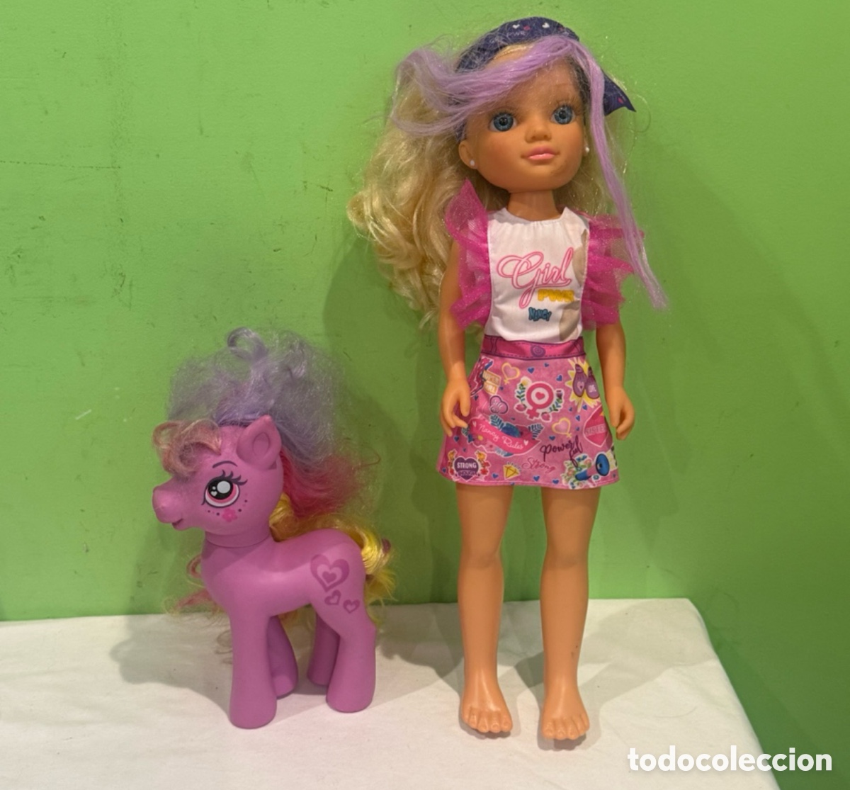 Nancy and Lucas Dolls: Mu&ntilde;eca Nancy moderna con pony My Little Pony lote juguetes colecci&oacute;n