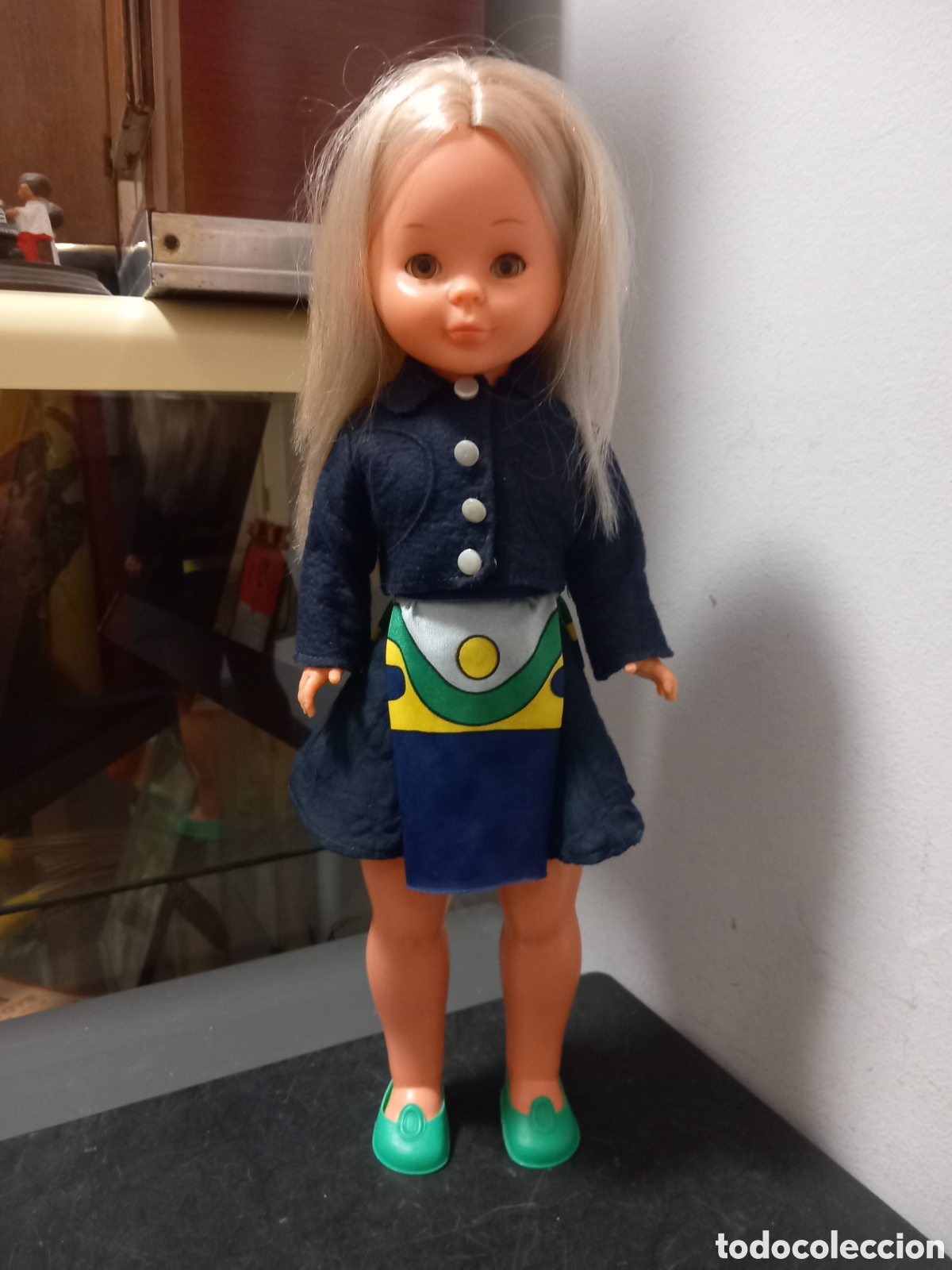 Mu&ntilde;ecas Nancy y Lucas: ANTIGUA MU&Ntilde;ECA NANCY AZAFATA ORIGINAL A&Ntilde;OS 70 GRAN ESTADO DE CONSERVACION BRAZO DURO