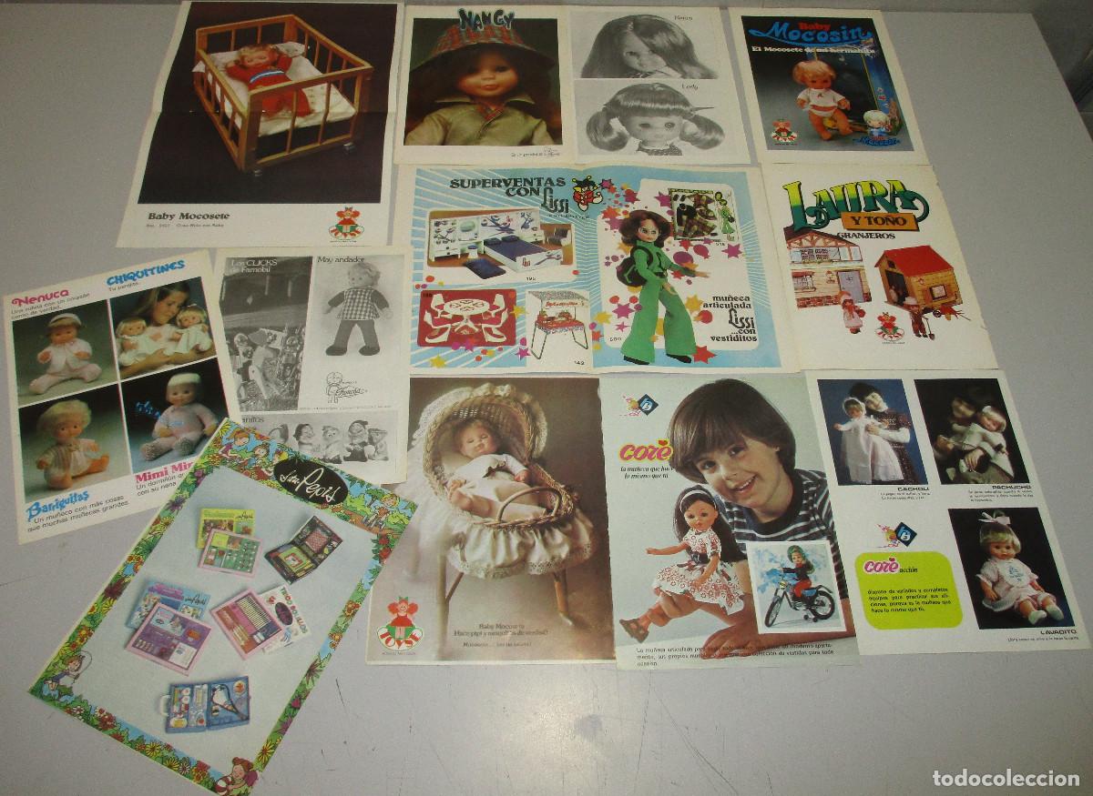 Mu&ntilde;ecas Nancy y Lucas: hojas publicidad revistas a&ntilde;os 70 Nancy Barriguitas Nenuco Famosa Baby Mocosete Toyse Core BB Laura