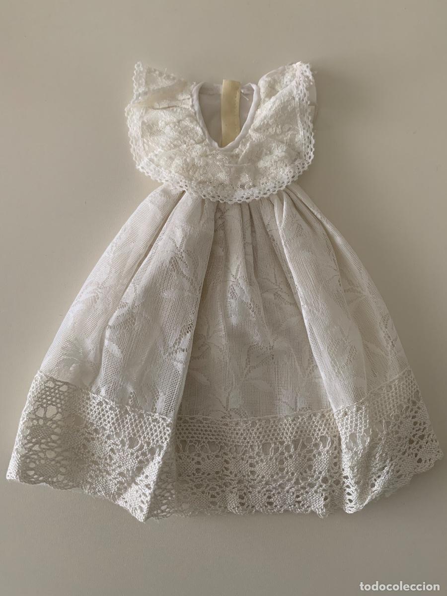 Mu&ntilde;ecas Nancy y Lucas: Nancy. Vestido largo volantes cuello a&ntilde;os 80, original. Famosa. Leer