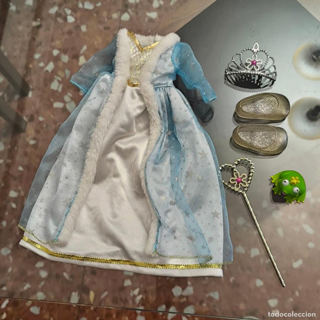 Mu&ntilde;ecas Nancy y Lucas: 001303JUG-conjunto nancy princesa con rana y baston