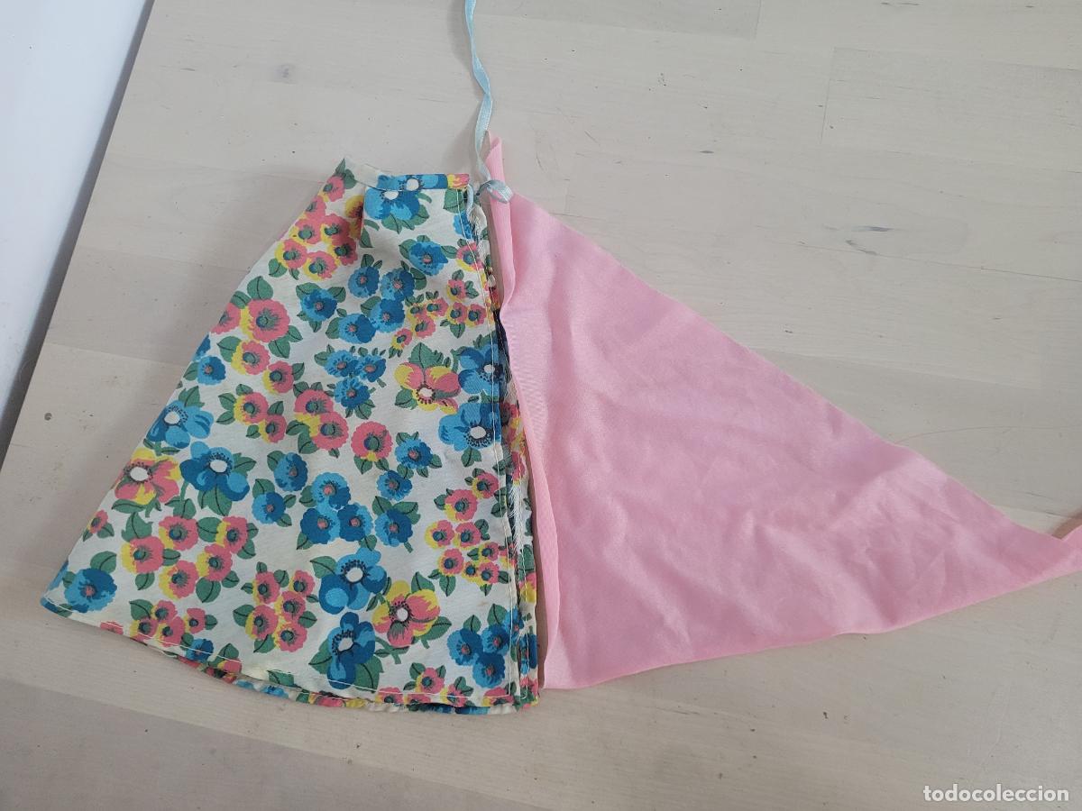 Mu&ntilde;ecas Nancy y Lucas: nancy pa&ntilde;uelo y pareo del conjunto playa originales a&ntilde;os 70