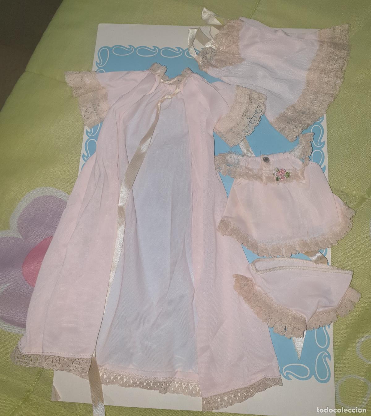 Mu&ntilde;ecas Nancy y Lucas: CONJUNTO NANCY INTIMATE ROSA PUNTILLA BEIS