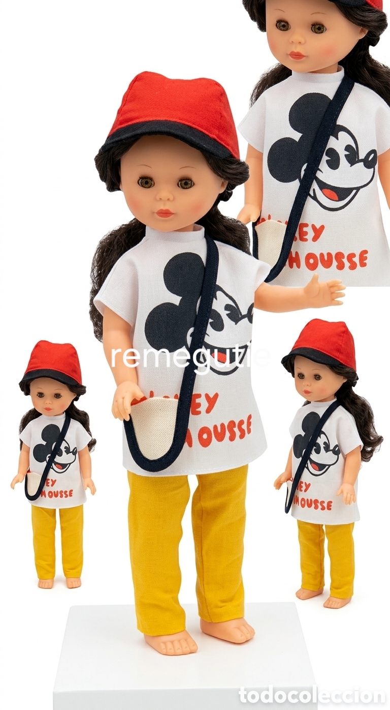 Mu&ntilde;ecas Nancy y Lucas: Conjunto Mickey confeccionado - Foto 3