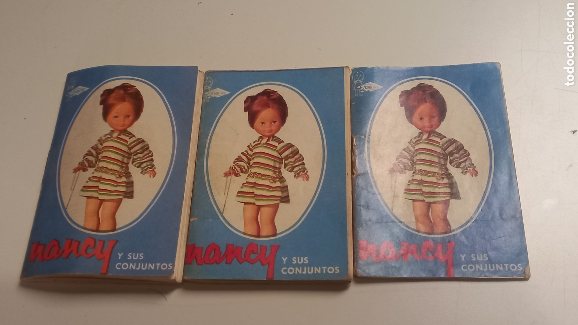 Mu&ntilde;ecas Nancy y Lucas: NANCY y sus conjuntos. FAMOSA. Lote tres cat&aacute;logos diferentes
