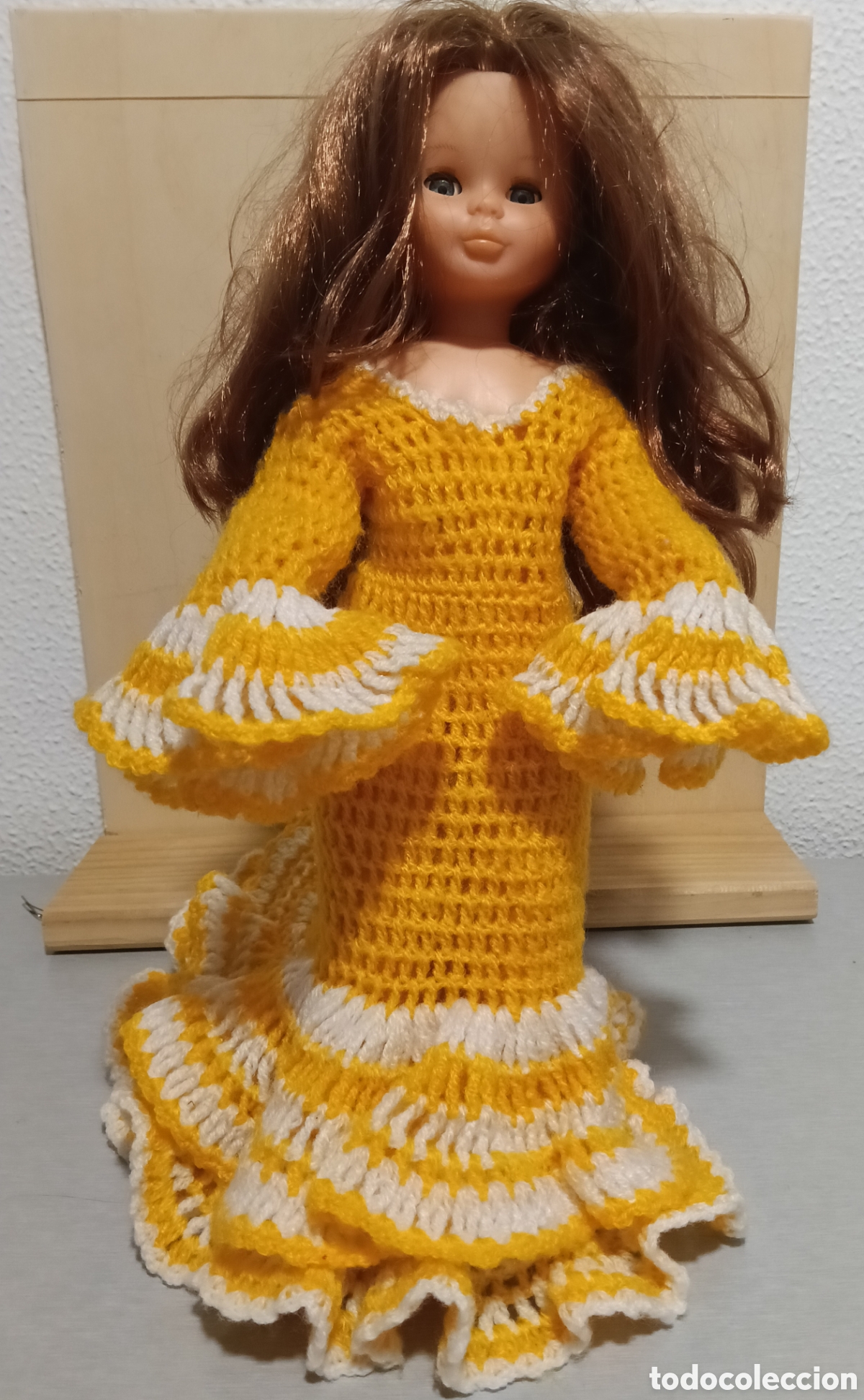 Mu&ntilde;ecas Nancy y Lucas: Vestido de Nancy hecho a ganchillo, en venta solo el vestido