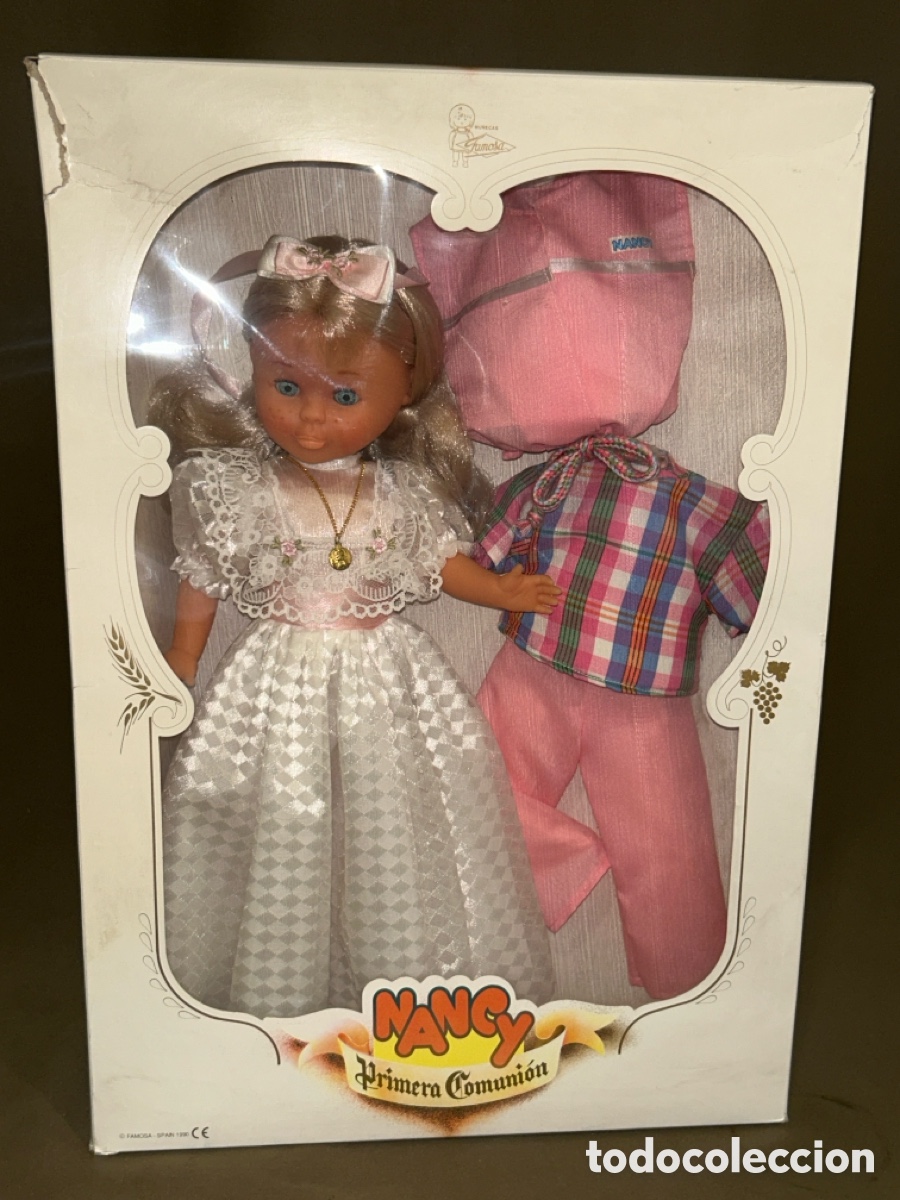 Mu&ntilde;ecas Nancy y Lucas: EDICI&Oacute;N RARA MU&Ntilde;ECA NANCY PRIMERA COMUNI&Oacute;N 5 PECAS CON CONJUNTO EXTRA 1990 *NUNCA JUGADA, NUEVA*