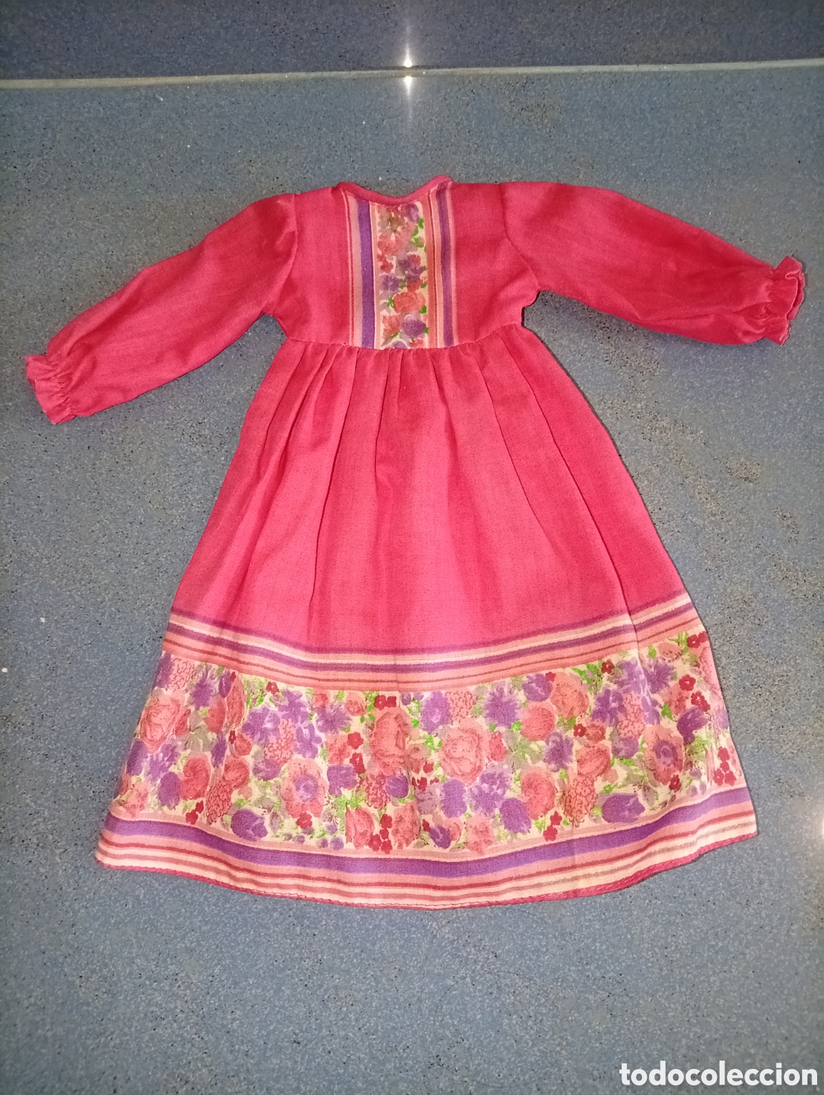 Mu&ntilde;ecas Nancy y Lucas: ANTIGUO VESTIDO CONJUNTO FUCSIA MU&Ntilde;ECA NANCY FAMOSA COLOR ROSA