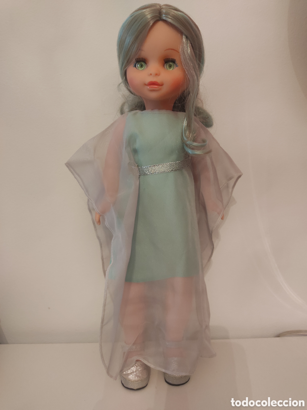Mu&ntilde;ecas Nancy y Lucas: Mu&ntilde;eca Nancy Selene con vestido de la colecci&oacute;n Grandes Dise&ntilde;adores