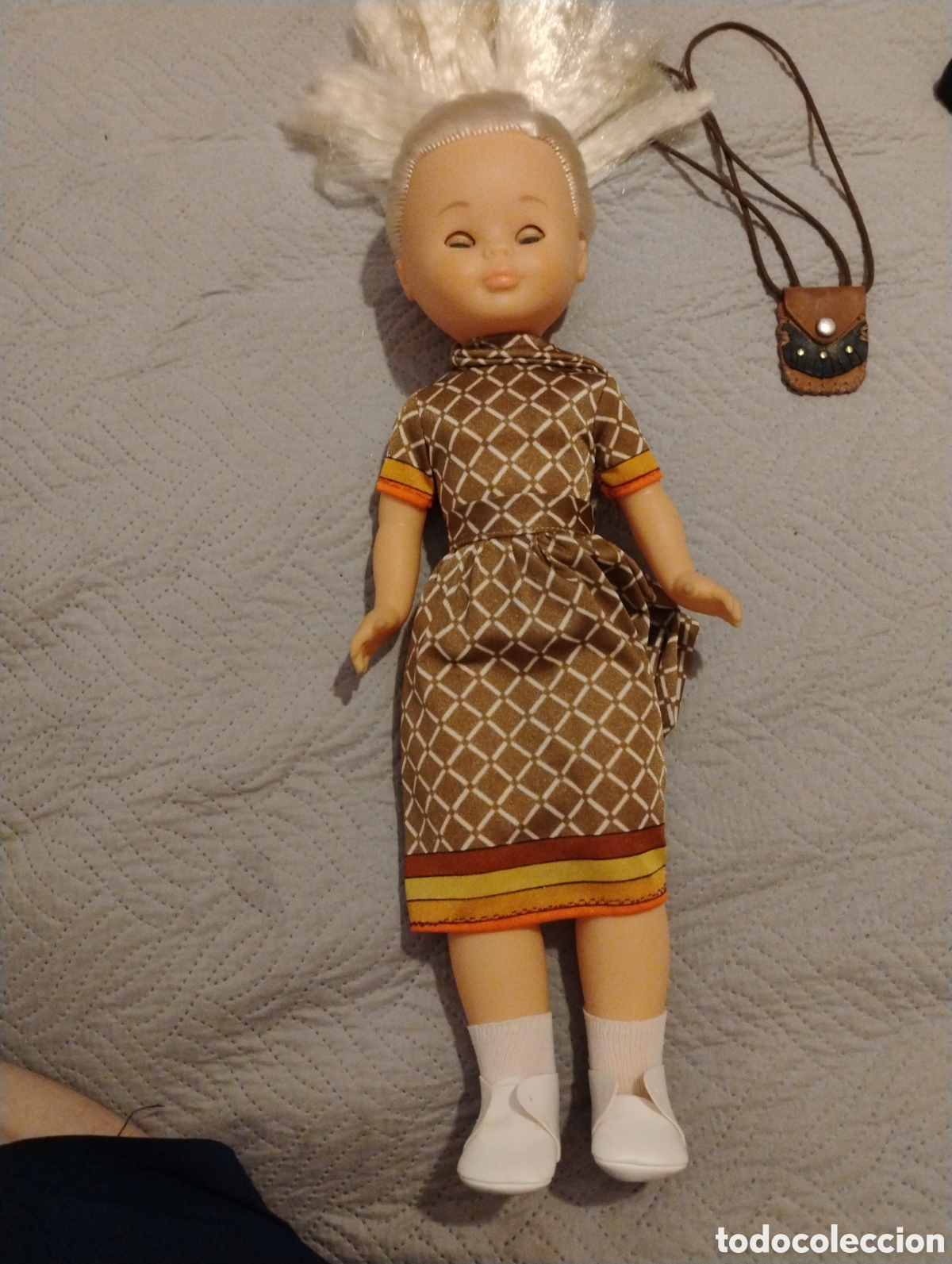 Puppen Nancy und Lucas: &diams;Mu&ntilde;eca Nancy Famosa Original A&ntilde;os 70 Azafata Iberia + Bolso Bandolera