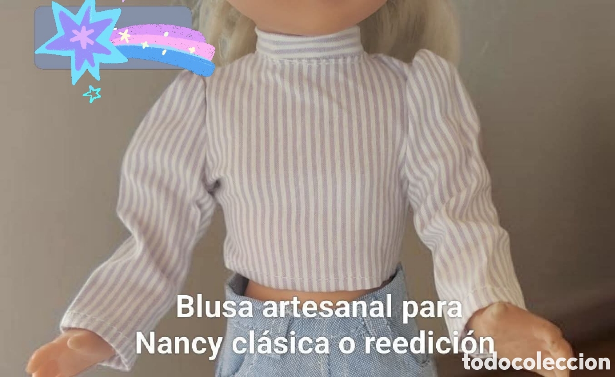 Mu&ntilde;ecas Nancy y Lucas: :::: AA29 - BLUSA ARTESANAL PARA NANCY CLASICA O REEDICION