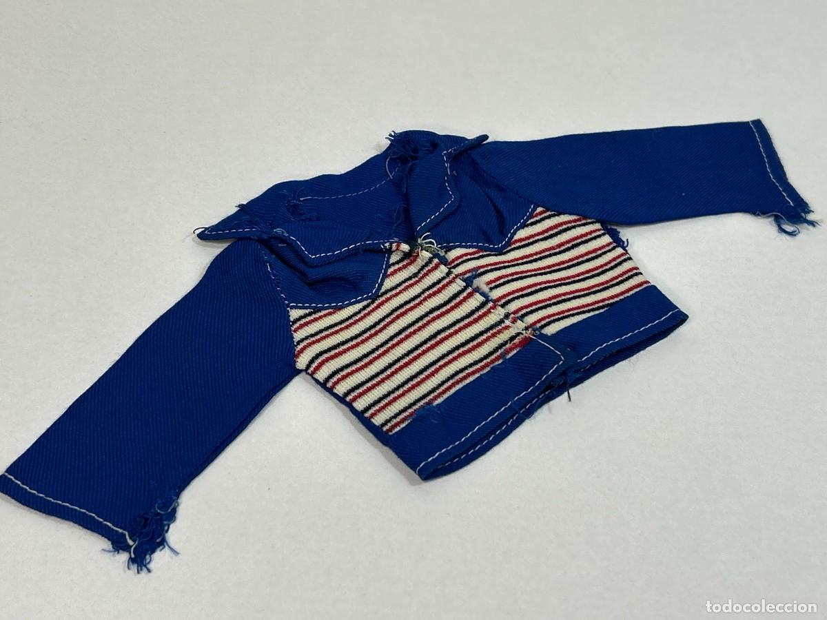 Mu&ntilde;ecas Nancy y Lucas: NANCY CHAQUETA DEPORTIVO AZUL A&Ntilde;OS 70 ORIGINAL