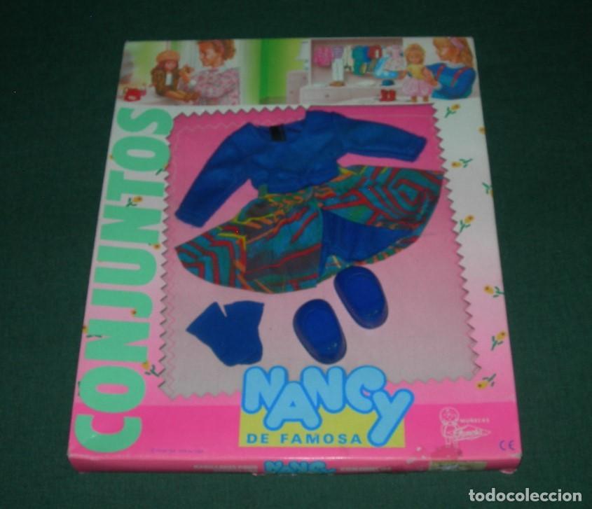 Mu&ntilde;ecas Nancy y Lucas: DIF&Iacute;CIL CONJUNTO / VESTIDO DE LA MU&Ntilde;ECA NANCY DE FAMOSA SIN ESTRENAR EN SU CAJA ORIGINAL - A&Ntilde;OS 80 -