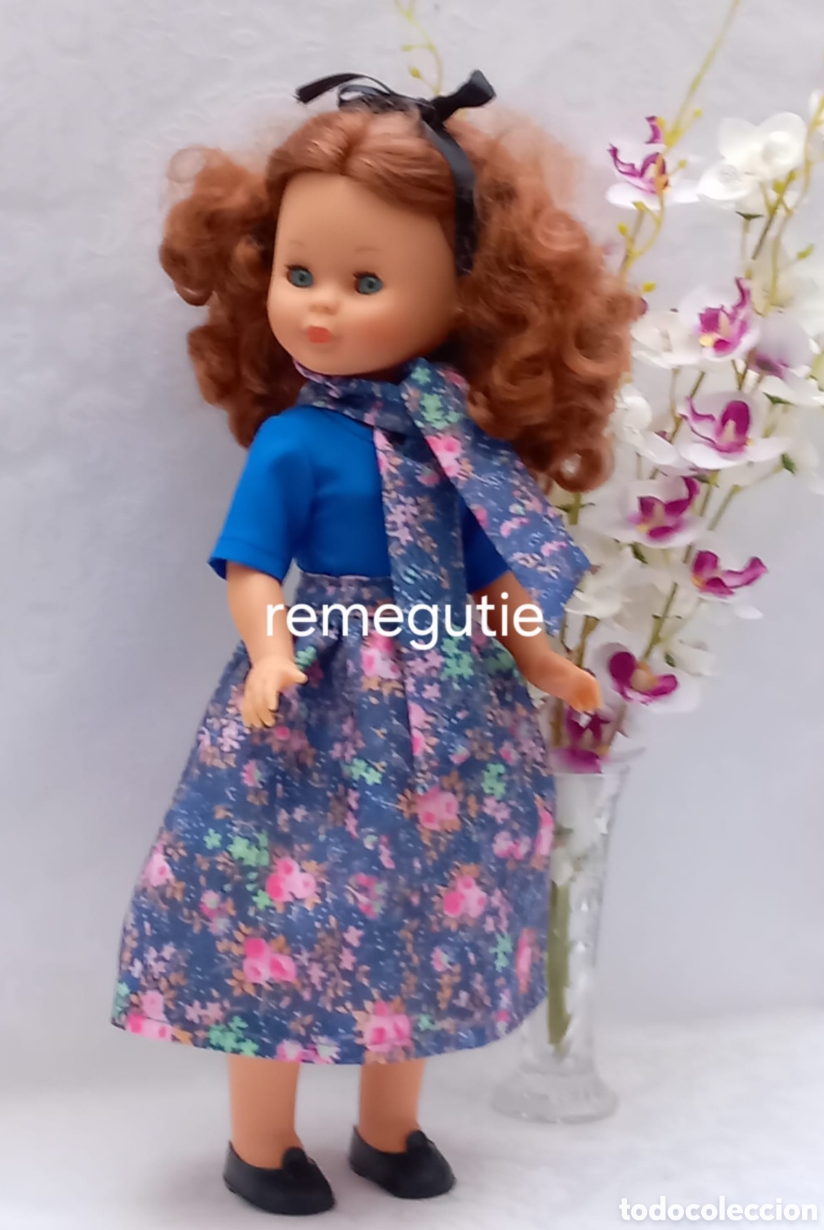 Mu&ntilde;ecas Nancy y Lucas: Conjunto de flores, confeccionado - Foto 2