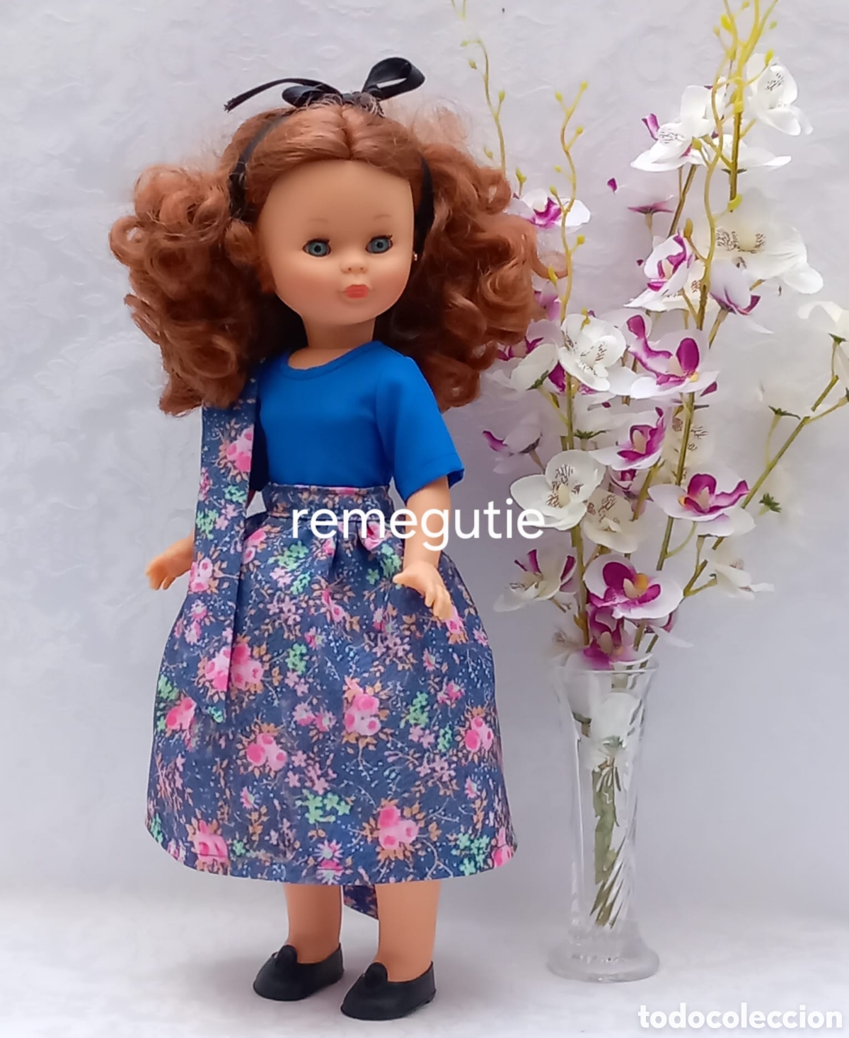 Mu&ntilde;ecas Nancy y Lucas: Conjunto de flores, confeccionado - Foto 7