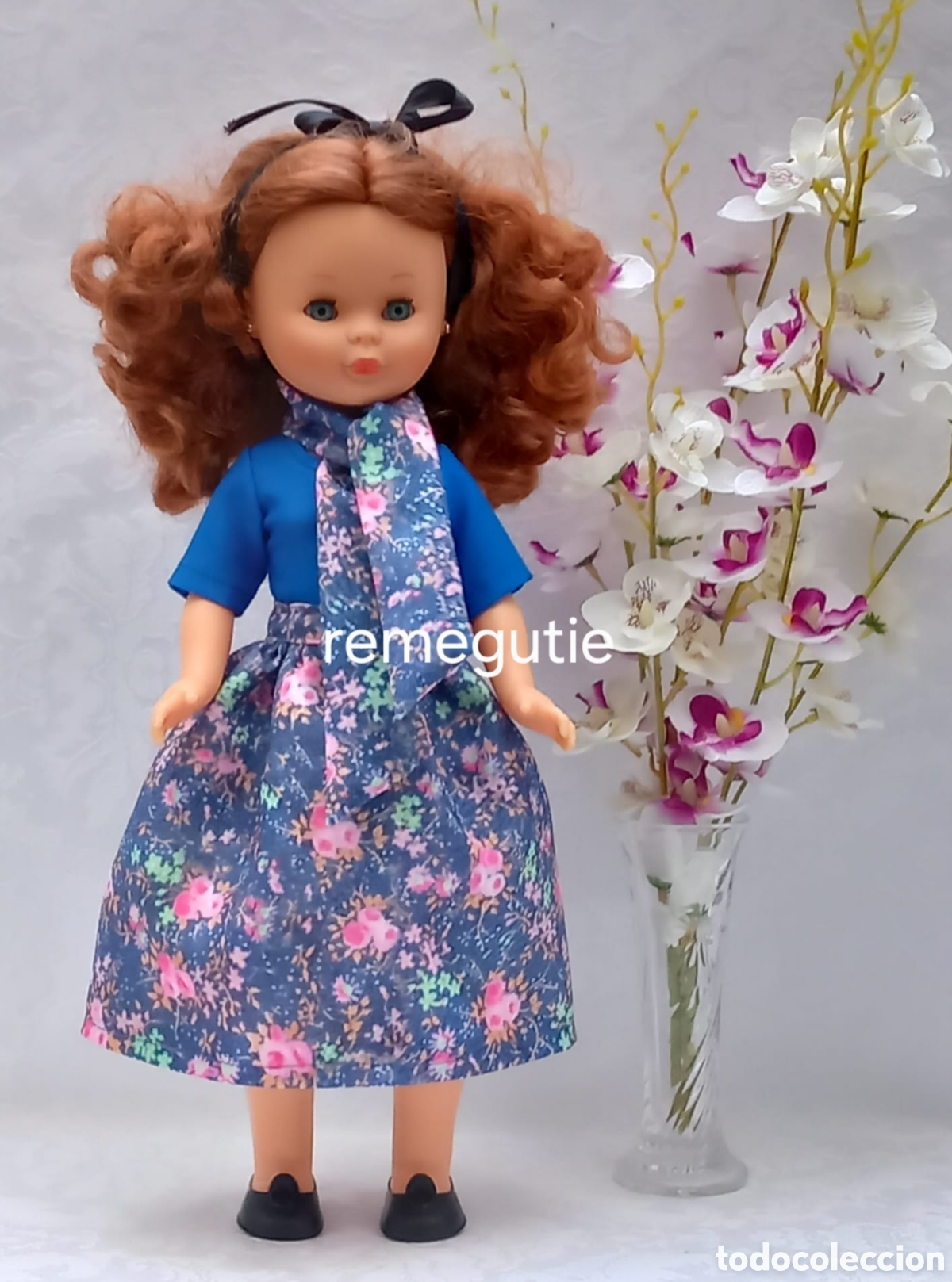 Mu&ntilde;ecas Nancy y Lucas: Conjunto de flores, confeccionado
