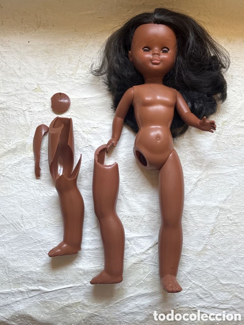 Bambole Nancy e Lucas: Mu&ntilde;eca Nancy de Famosa Antigua Negra para restaurar