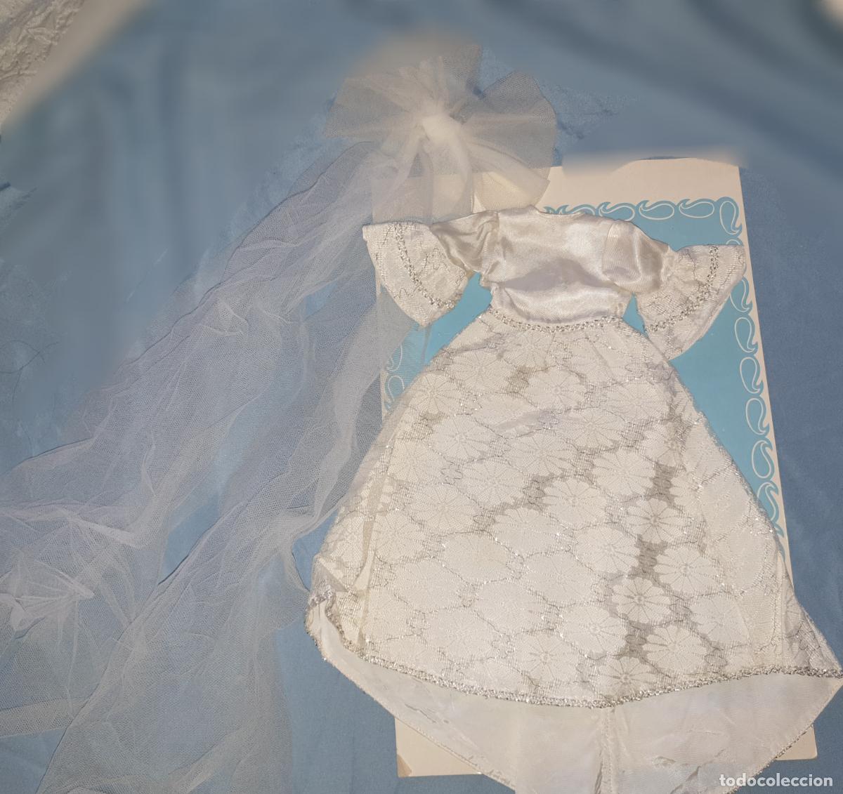 Mu&ntilde;ecas Nancy y Lucas: VESTIDO DE NANCY NOVIA A&Ntilde;OS 70 VERSI&Oacute;N HILO PLATEADO