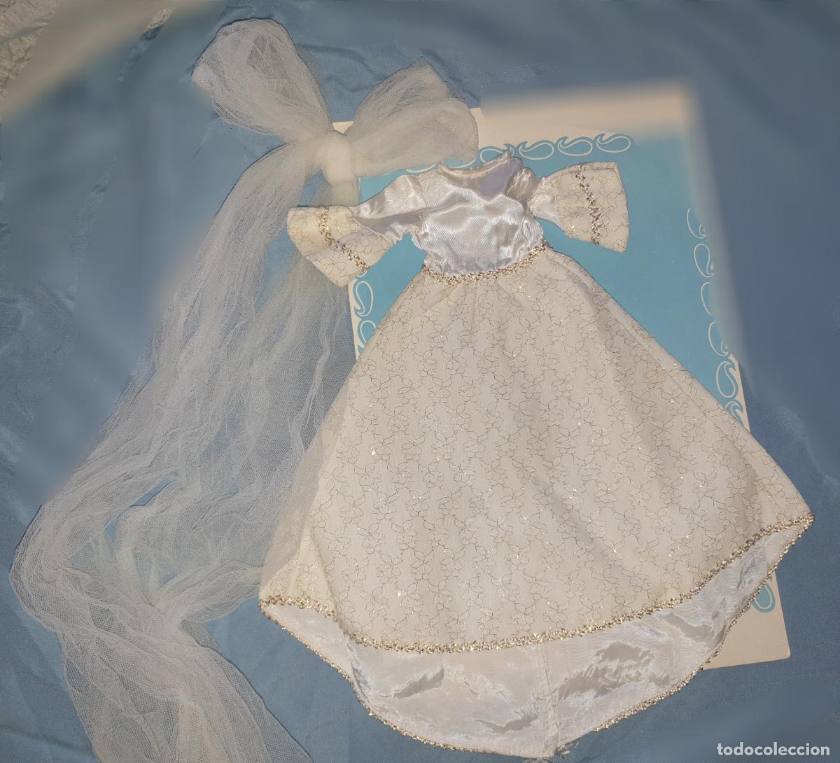 Mu&ntilde;ecas Nancy y Lucas: VESTIDO DE NANCY NOVIA A&Ntilde;OS 70 VERSI&Oacute;N HILO DORADO