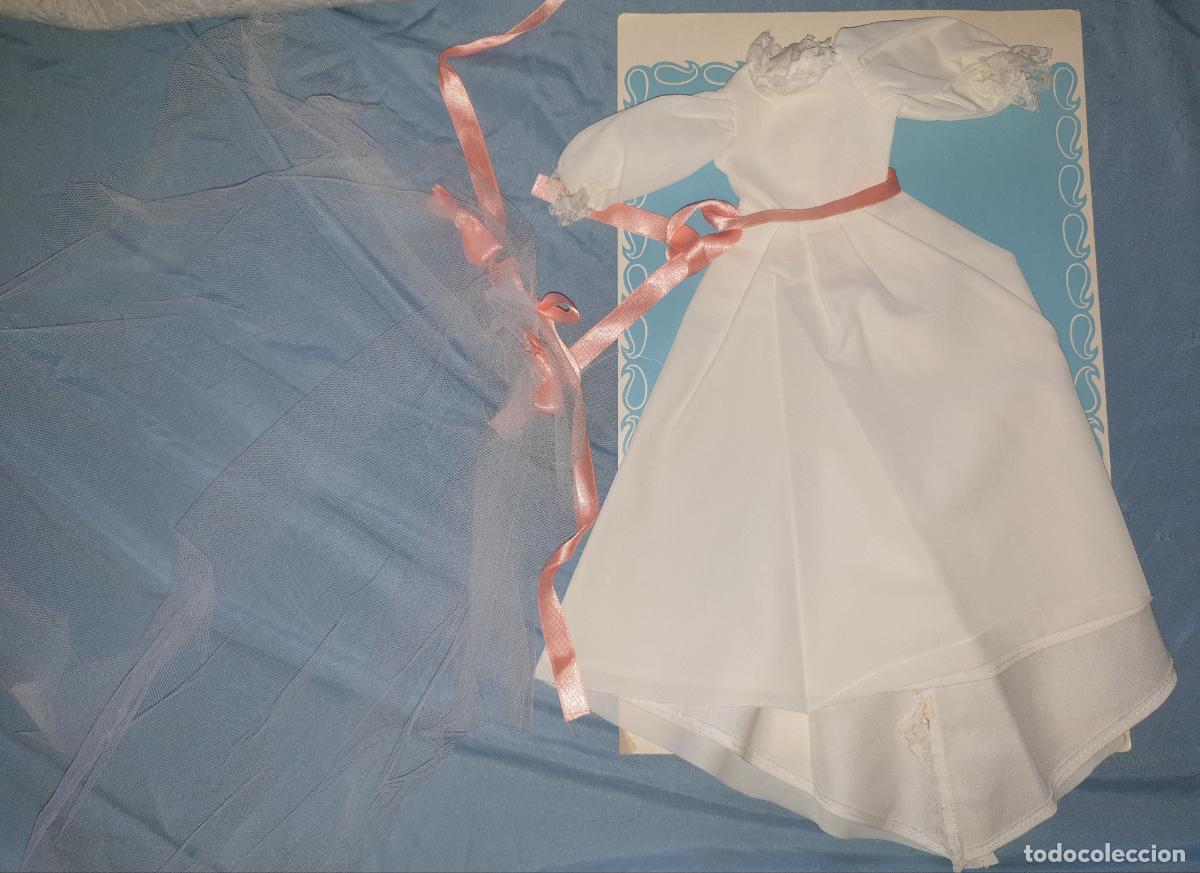 Mu&ntilde;ecas Nancy y Lucas: VESTIDO DE NANCY NOVIA A&Ntilde;OS 80 VERSI&Oacute;N CUELLO PUNTILLA