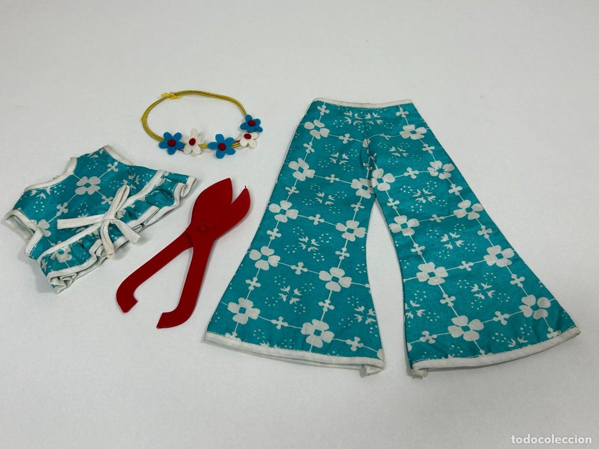 Mu&ntilde;ecas Nancy y Lucas: NANCY DIF&Iacute;CIL CONJUNTO JARD&Iacute;N AZUL COMPLETO ORIGINAL A&Ntilde;OS 70