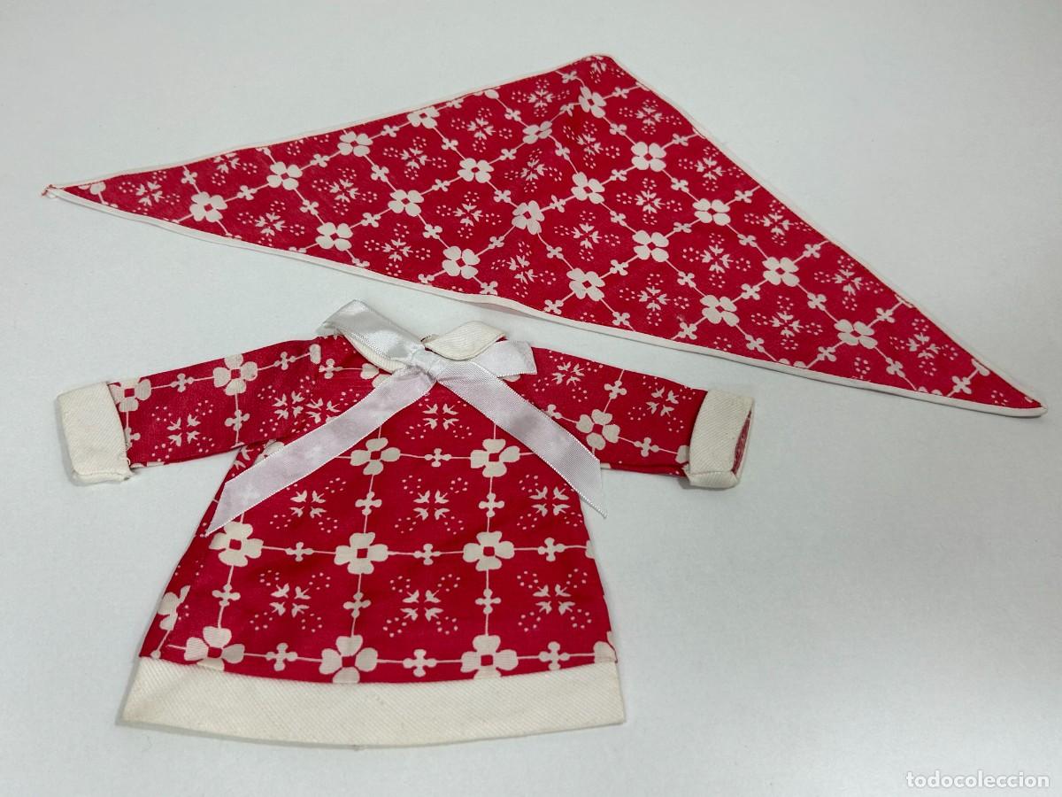 Mu&ntilde;ecas Nancy y Lucas: NANCY DIF&Iacute;CIL CONJUNTO PRIMAVERA ROJO ORIGINAL A&Ntilde;OS 70
