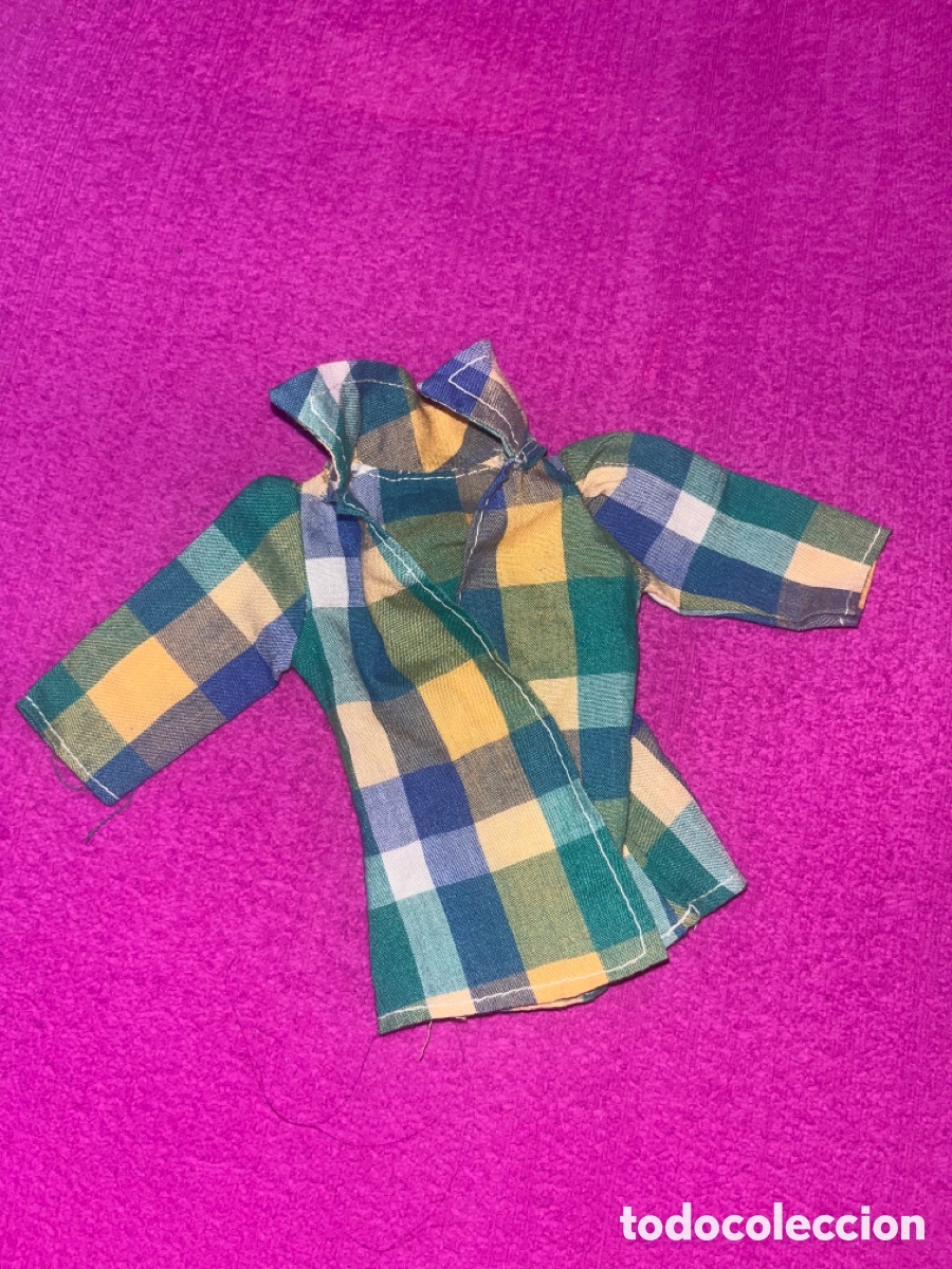 Mu&ntilde;ecas Nancy y Lucas: Camisa cuadros ropa Nancy mu&ntilde;eca antigua