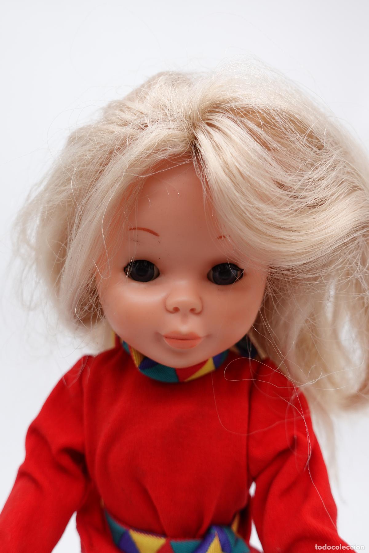 Bonecas Nancy e Lucas: MU&Ntilde;ECA NANCY DE FAMOSA RUBIA CON MONO ROJO A&Ntilde;OS 70