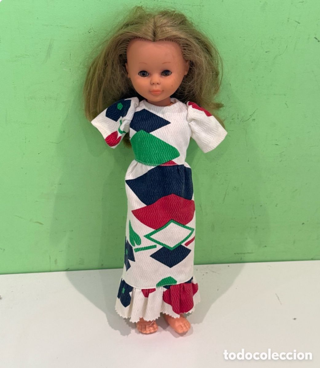 Bonecas Nancy e Lucas: Mu&ntilde;eca Nancy Famosa antigua con mecanismo de cuerda musical Funciona