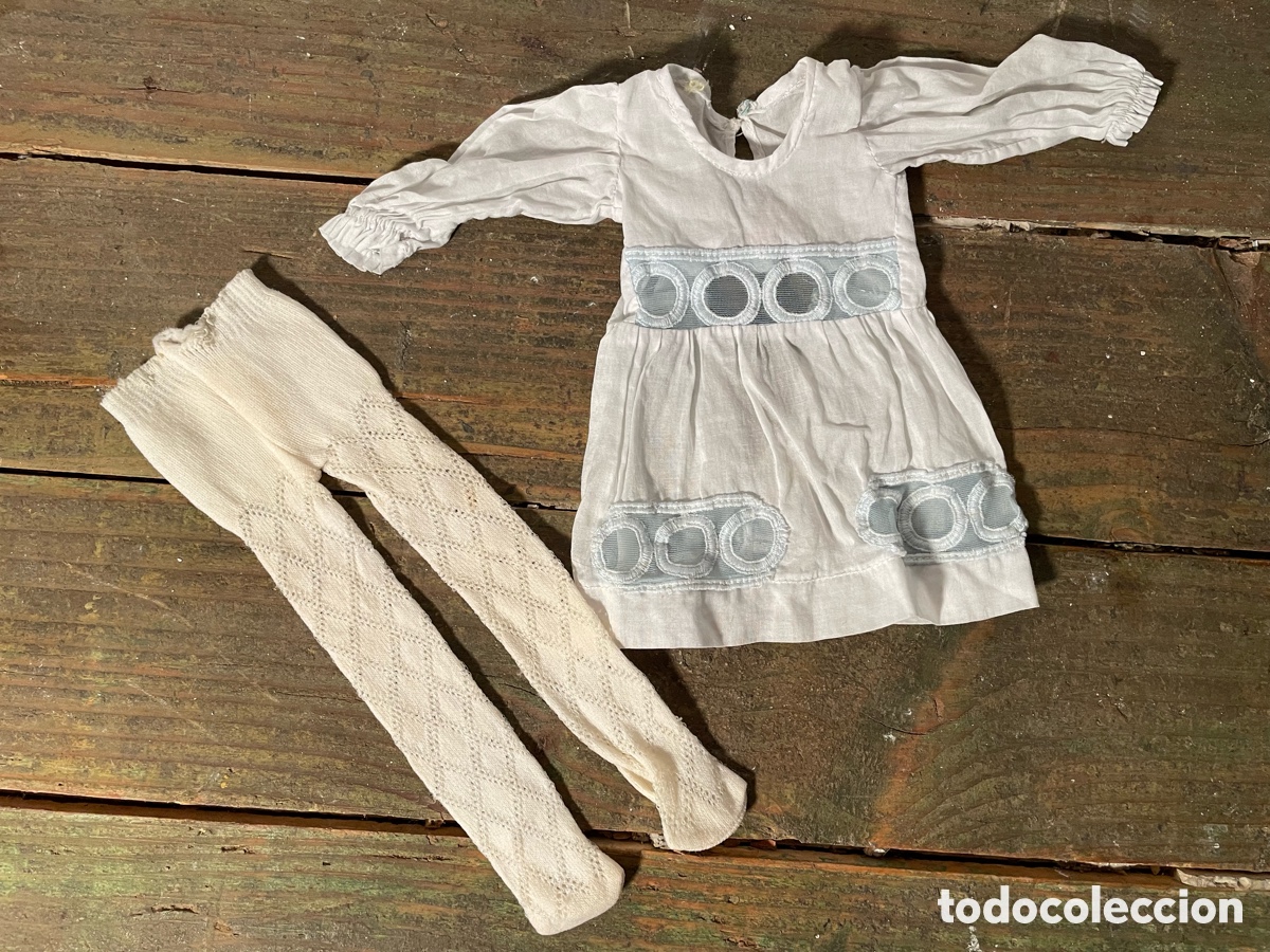 Mu&ntilde;ecas Nancy y Lucas: CONJUNTO NANCY ROM&Aacute;NTICA ORIGINAL. PANTYS ROMBOS Y VESTIDO