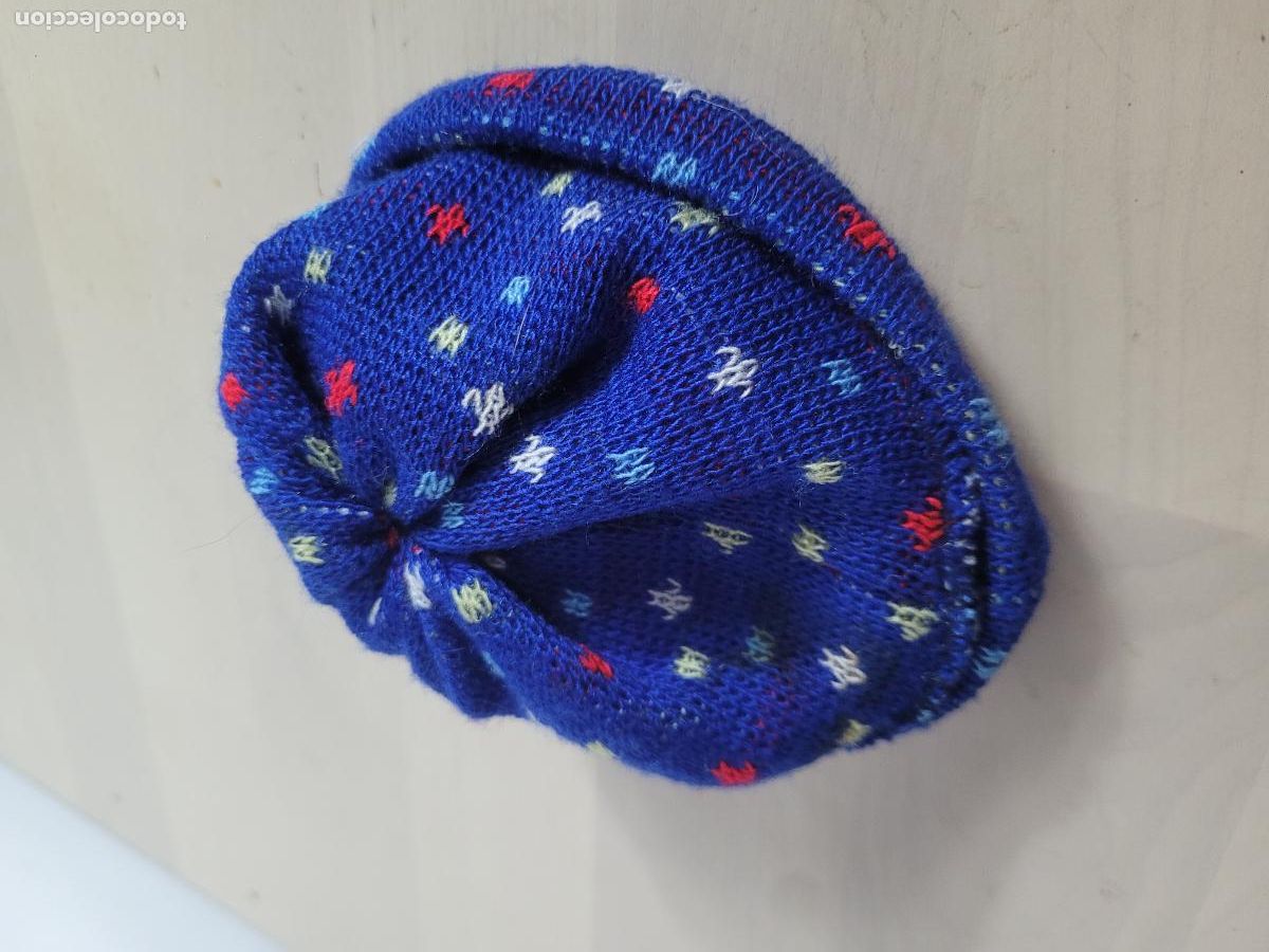 Mu&ntilde;ecas Nancy y Lucas: Gorro de esqu&iacute; Nancy a&ntilde;os 80 azul