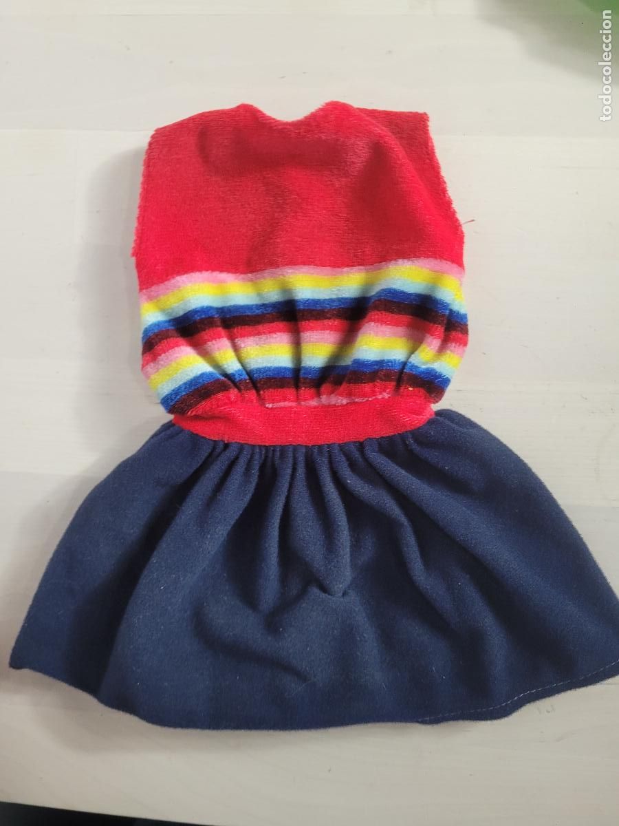 Mu&ntilde;ecas Nancy y Lucas: Vestido Nancy Rayas A&ntilde;os 80 Ref 80004