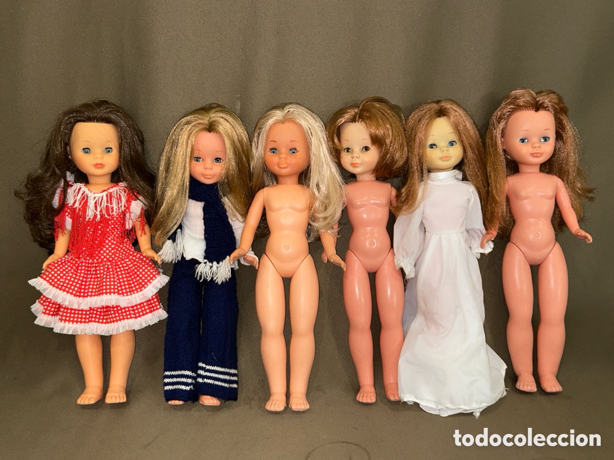 Mu&ntilde;ecas Nancy y Lucas: LOTE DE 6 MU&Ntilde;ECAS NANCY FAMOSA, A&Ntilde;OS 70-80 Y 1 REEDICI&Oacute;N DEL 2017 *VER FOTOS*