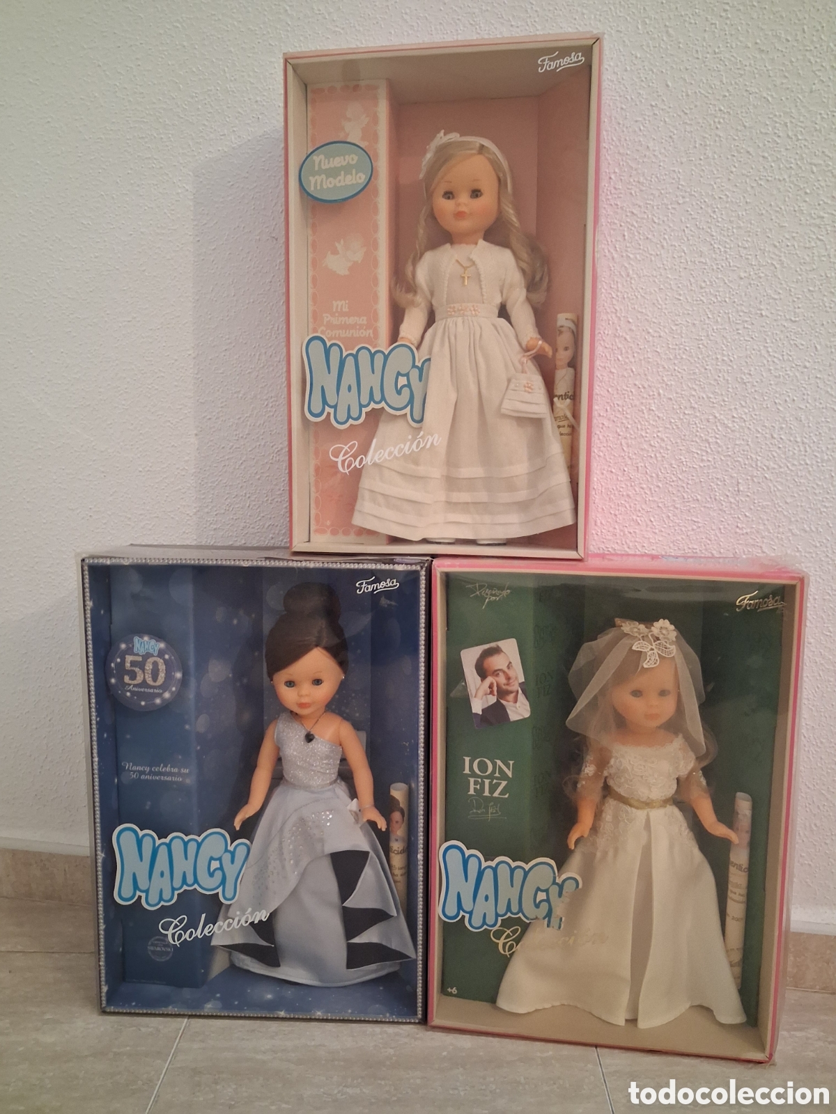 Mu&ntilde;ecas Nancy y Lucas: Lote Mu&ntilde;eca Nancy de famosa