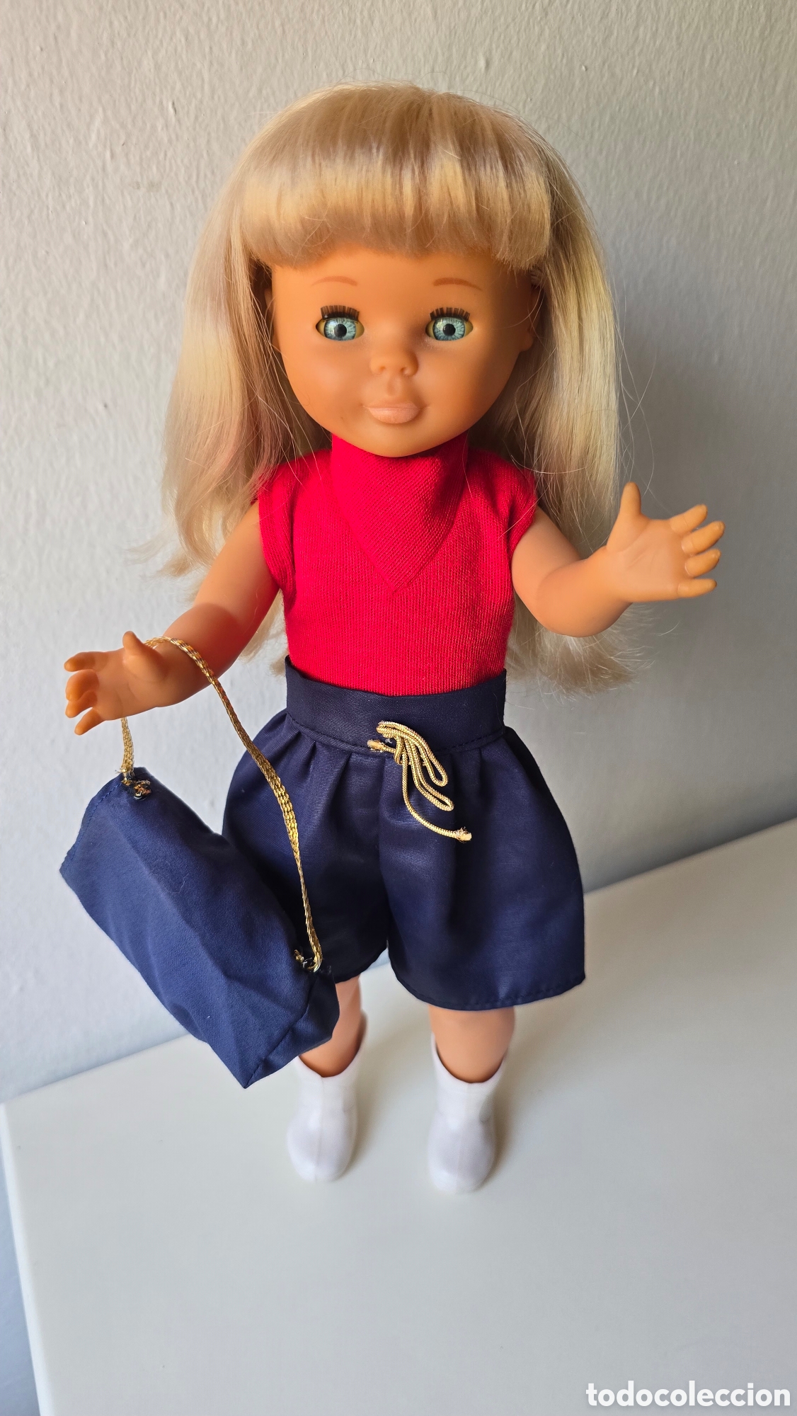 Mu&ntilde;ecas Nancy y Lucas: Nancy a&ntilde;os 90 conjunto original y bolso