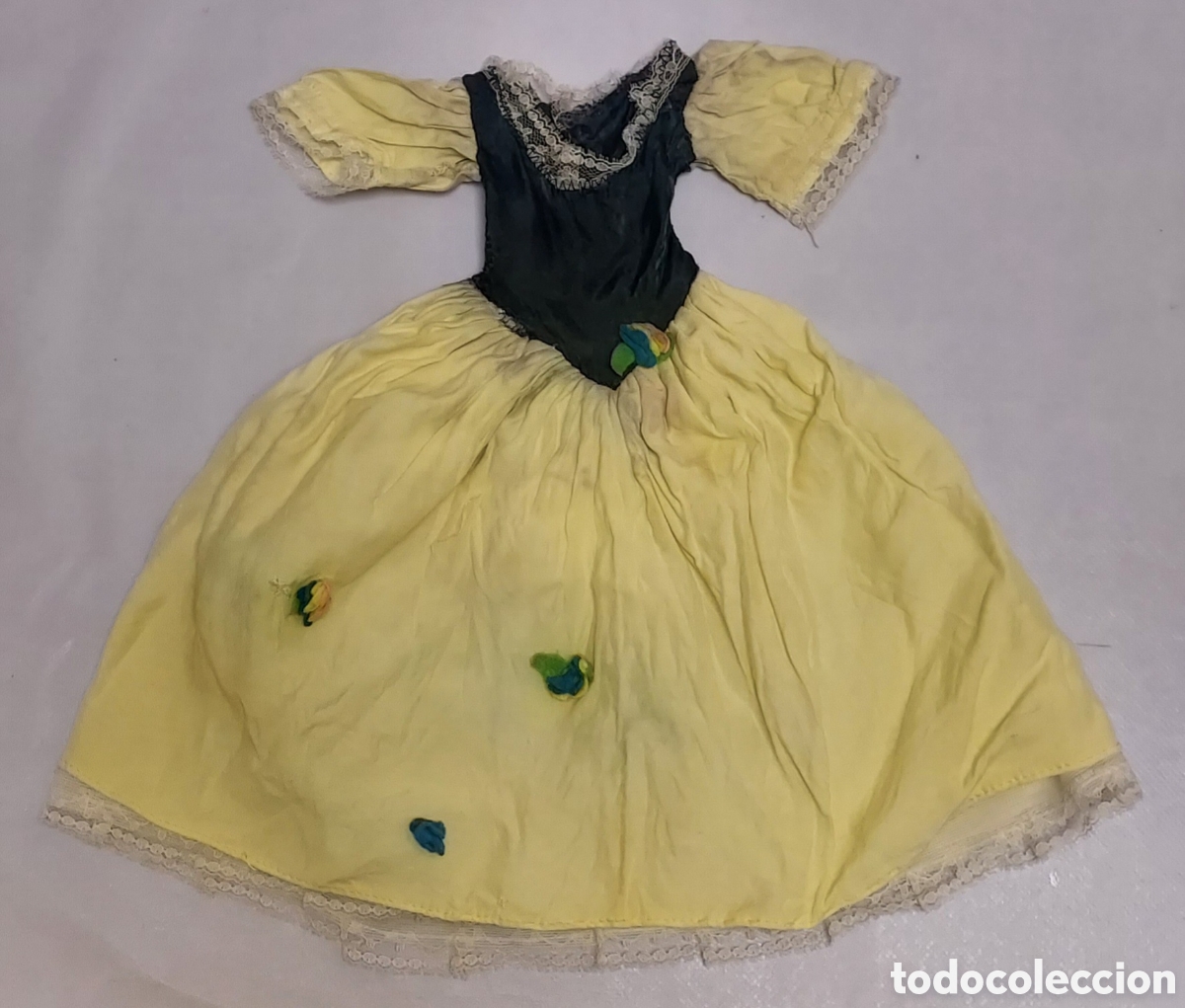 Mu&ntilde;ecas Nancy y Lucas: Vestido de mu&ntilde;eca Nancy Blancanieves a&ntilde;os 70 Original