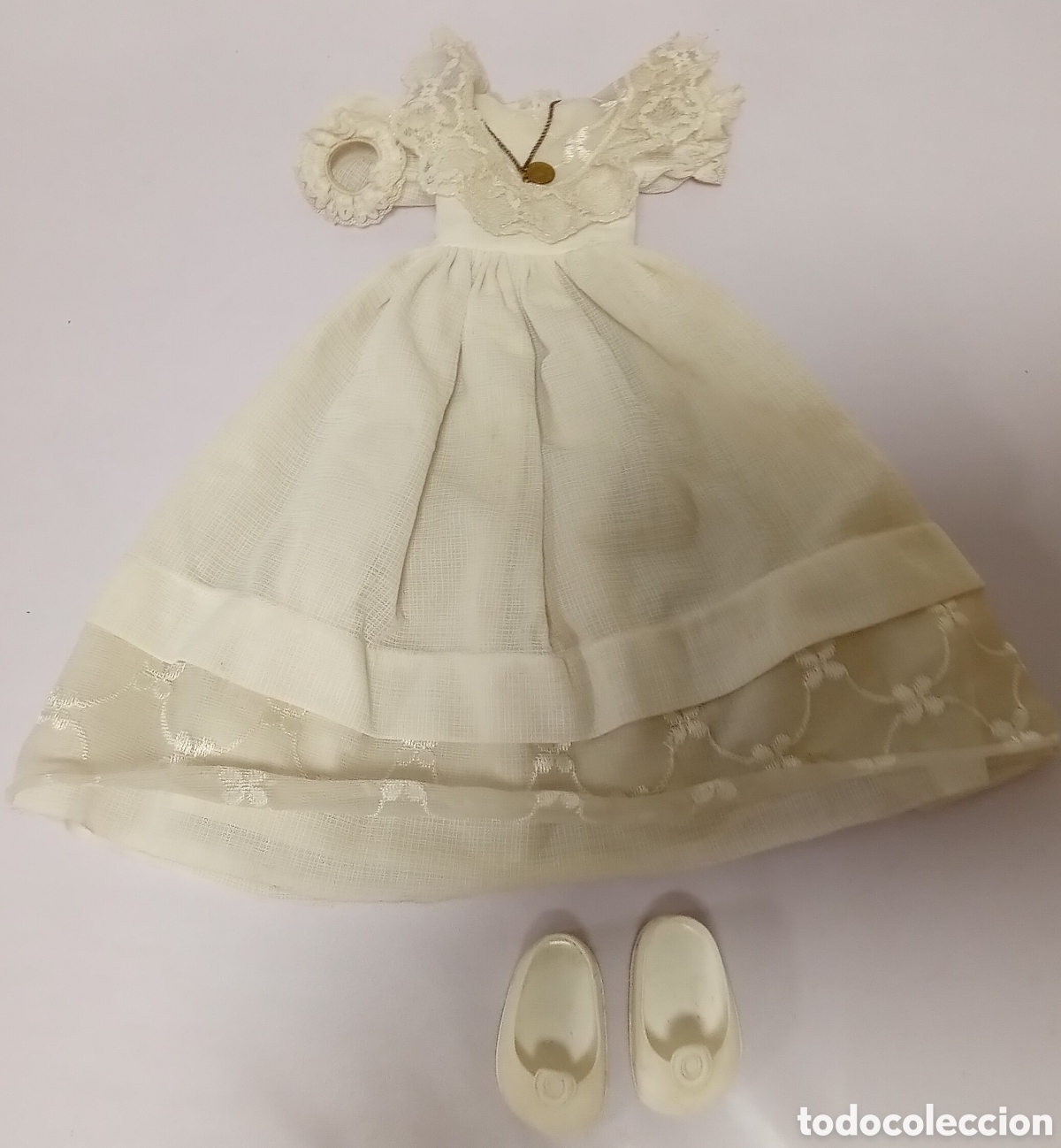 Mu&ntilde;ecas Nancy y Lucas: Vestido y zapatos Mu&ntilde;eca Nancy Comuni&oacute;n Famosa A&ntilde;os 70 Espa&ntilde;a