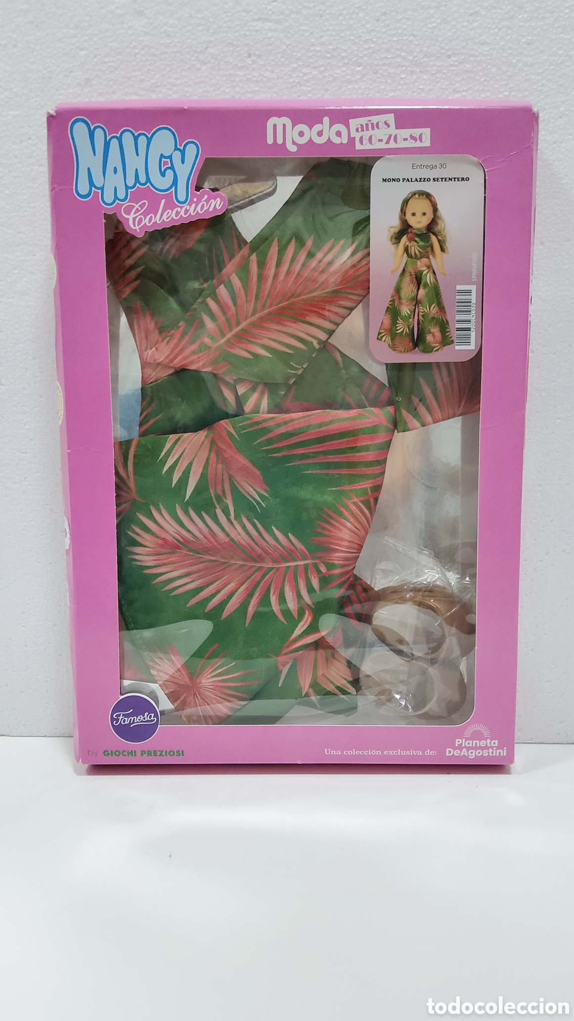 Mu&ntilde;ecas Nancy y Lucas: NANCY MODA A&Ntilde;OS 70-80-90 - PALAZZO Y ZUECOS DORADOS N&deg;-30