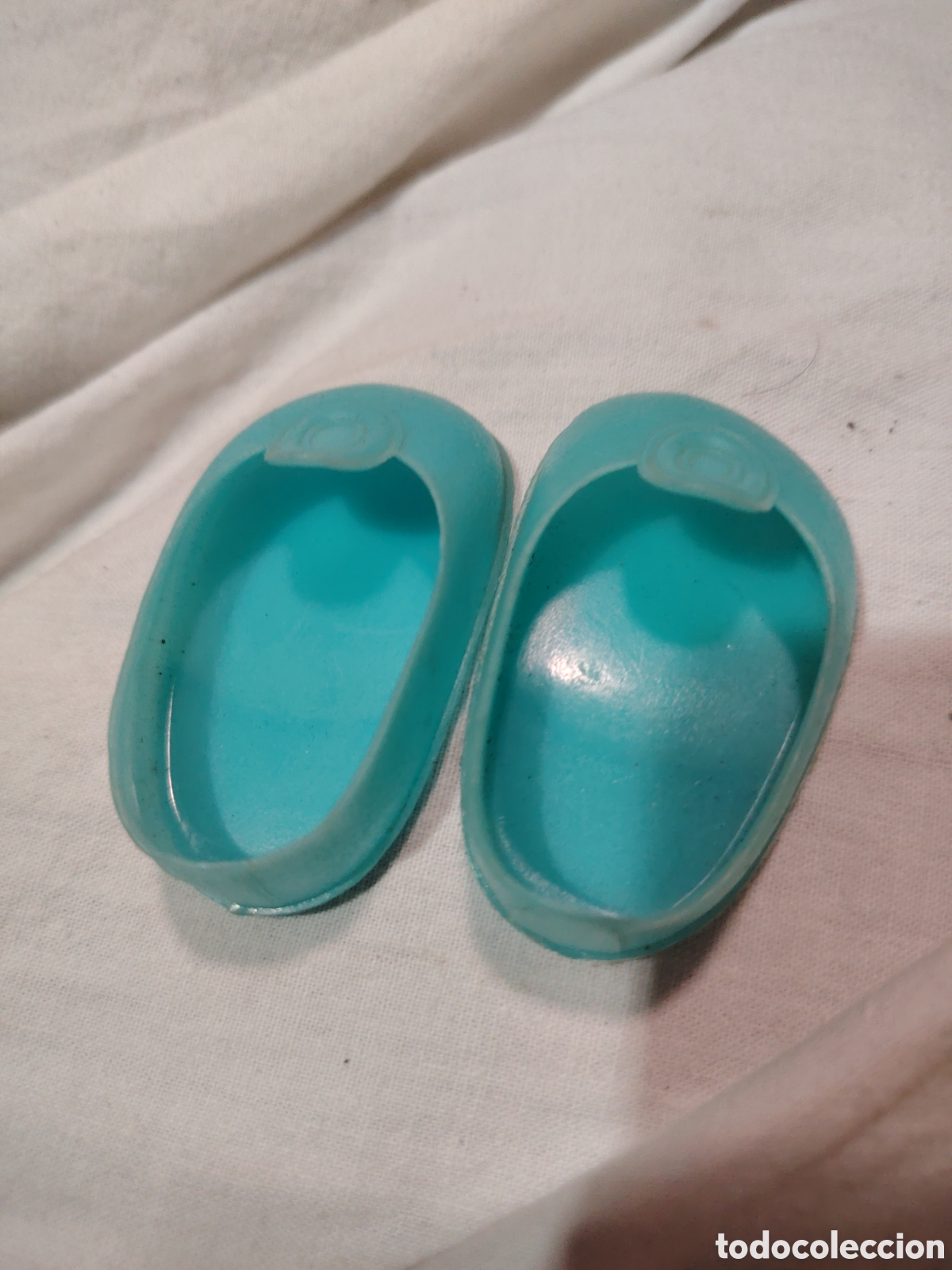 Mu&ntilde;ecas Nancy y Lucas: Zapatos celeste azul Nancy boton - Foto 2