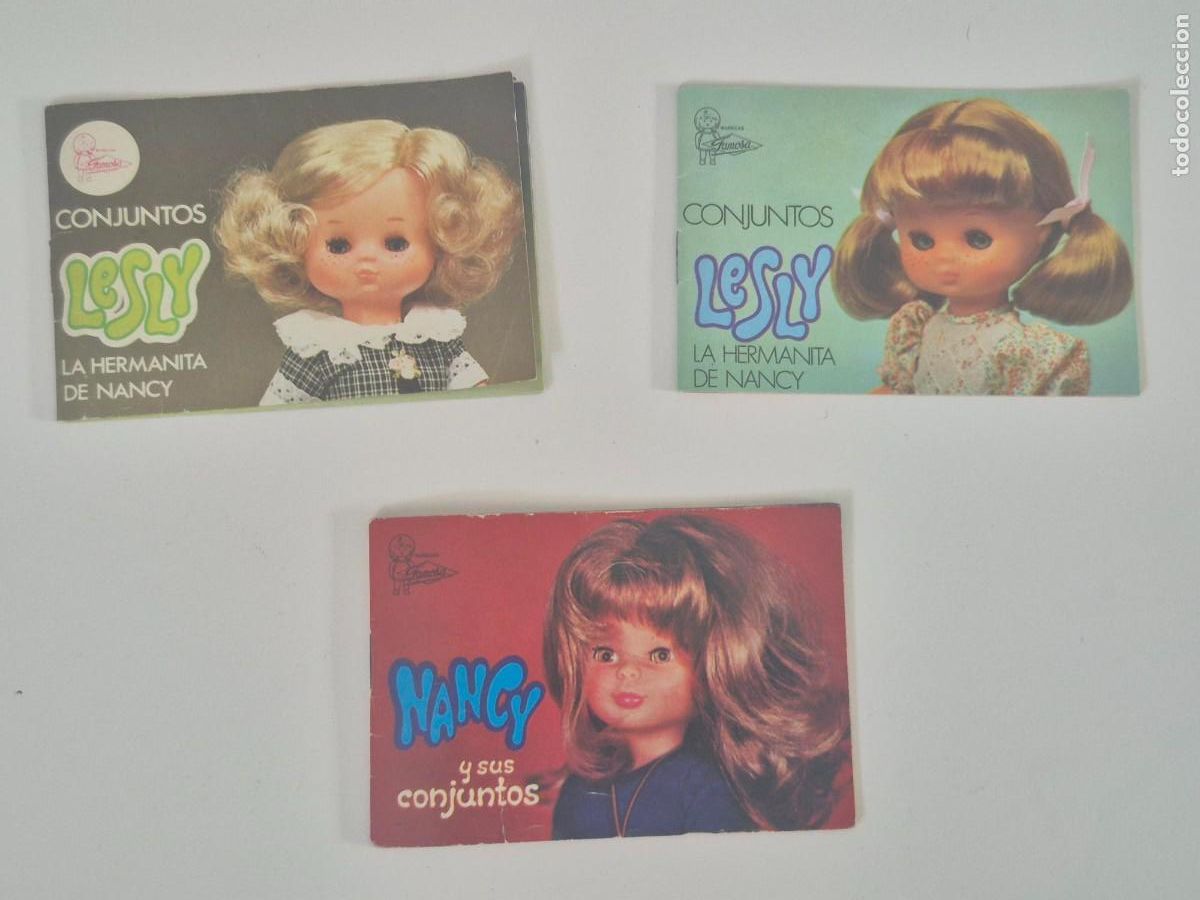 Mu&ntilde;ecas Nancy y Lucas: LOTE 3 CATALOGOS NANCY FAMOSA LESLY MU&Ntilde;ECA PUBLICIDAD CATALOGO