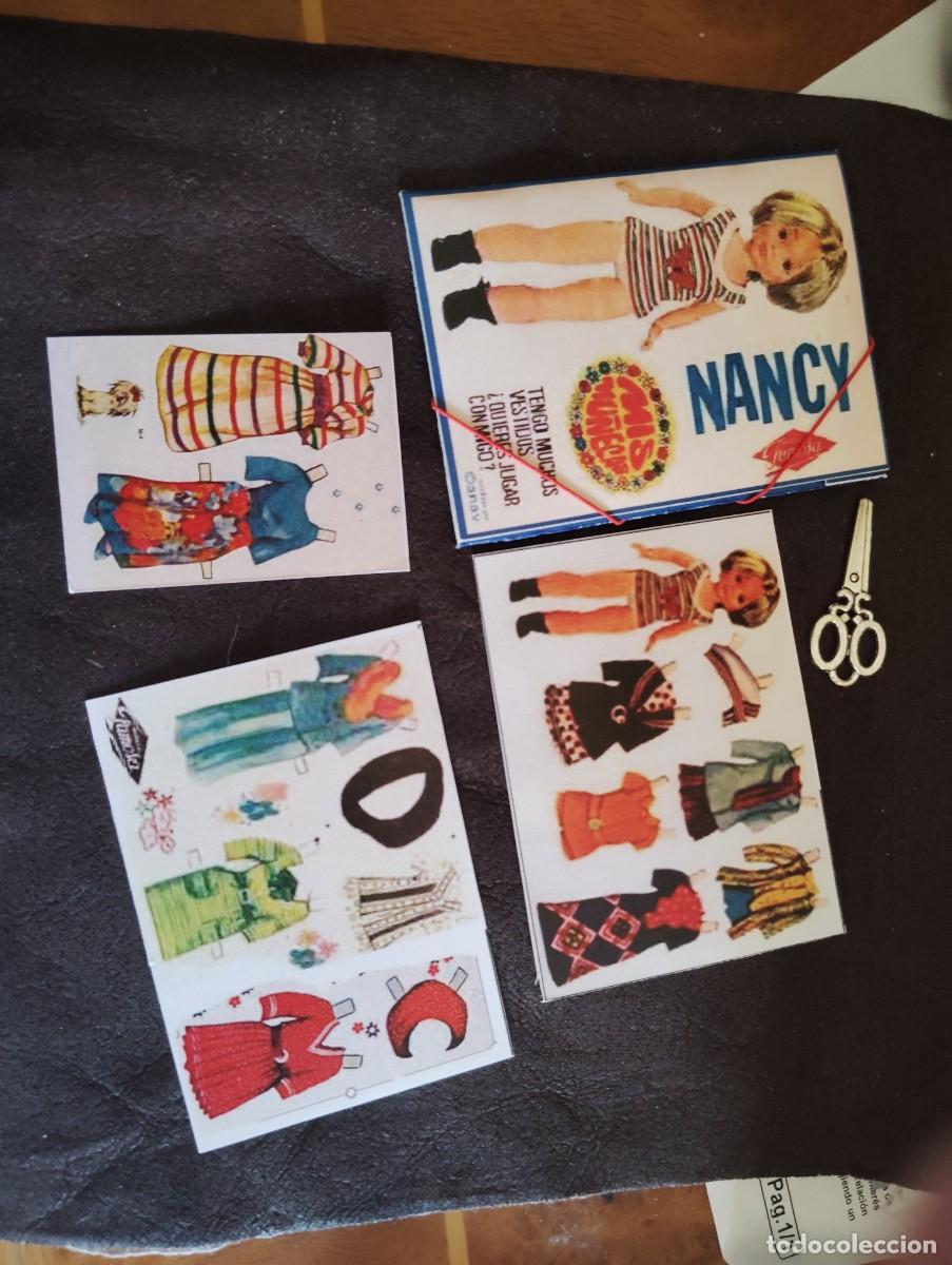 Mu&ntilde;ecas Nancy y Lucas: Carpeta de recortables para nancy con tijeras