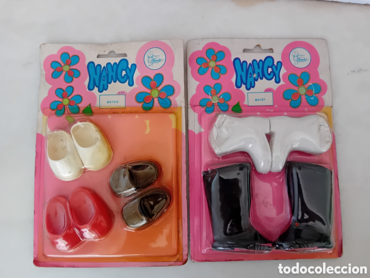 Mu&ntilde;ecas Nancy y Lucas: Blisters Botas, Zapatos. Nancy Famosa