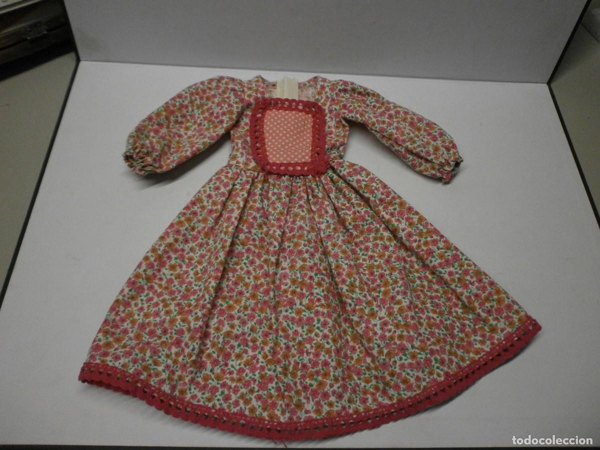 Mu&ntilde;ecas Nancy y Lucas: vestido nancy original a&ntilde;os 70 campestre variante rosa buen estado