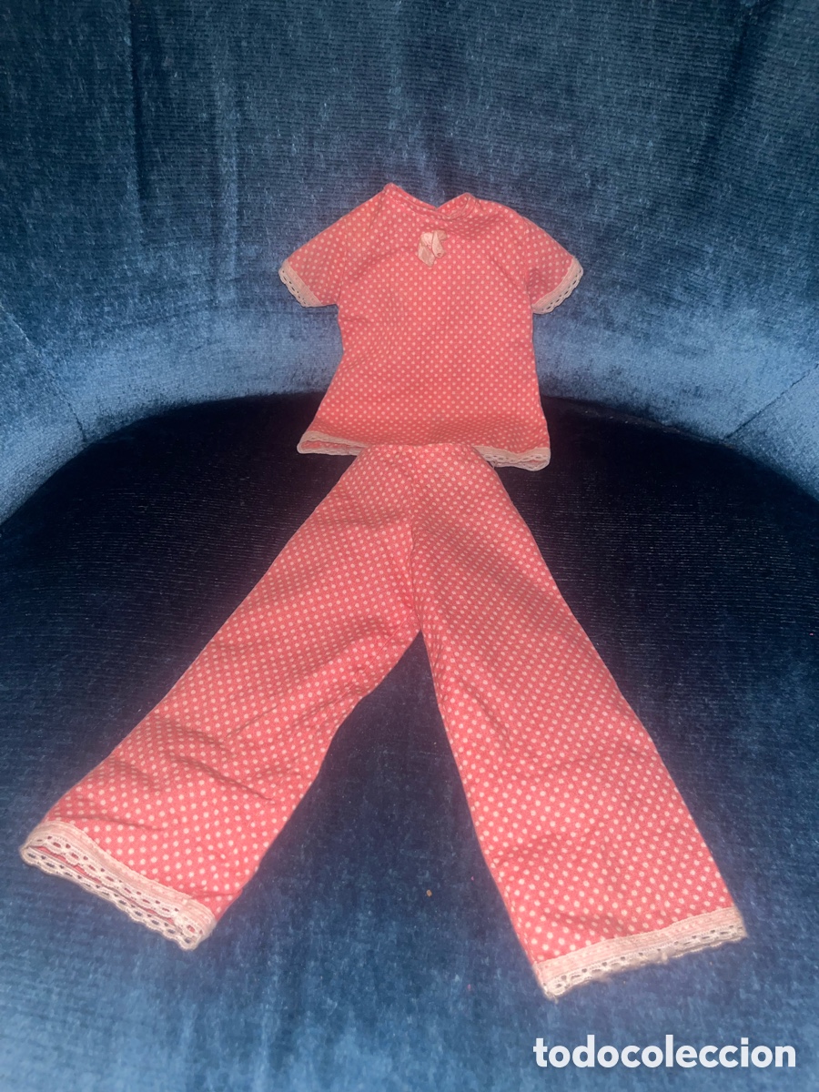 Mu&ntilde;ecas Nancy y Lucas: Conjunto Ropa Nancy Antigua A&ntilde;os 70 Pijama Rosa