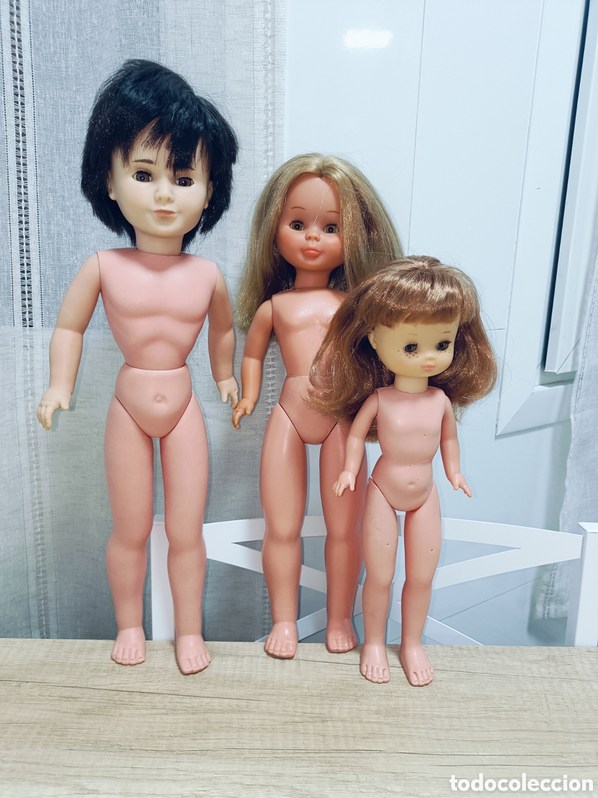 Mu&ntilde;ecas Nancy y Lucas: Lote Nancy Lucas y Lesly de los a&ntilde;os 70