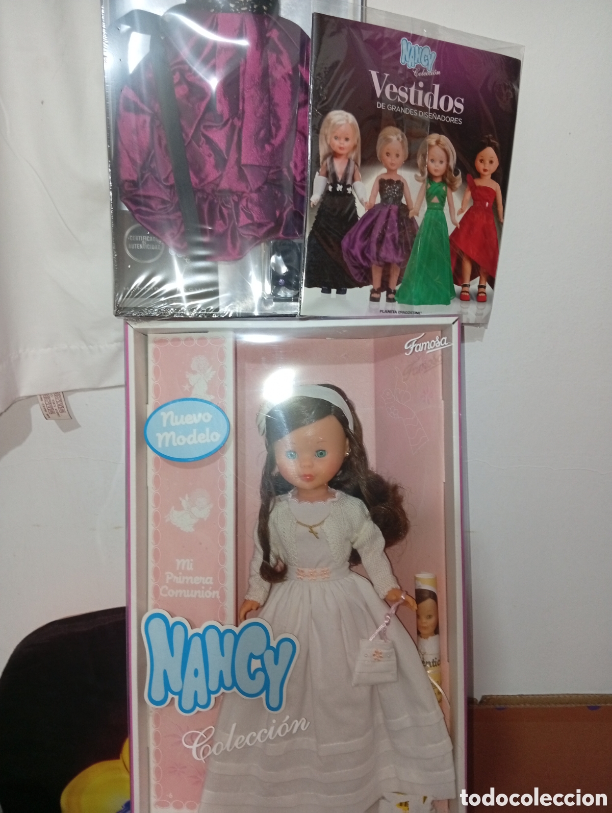 Mu&ntilde;ecas Nancy y Lucas: Nancy comunion 2014 con traje planeta agostini