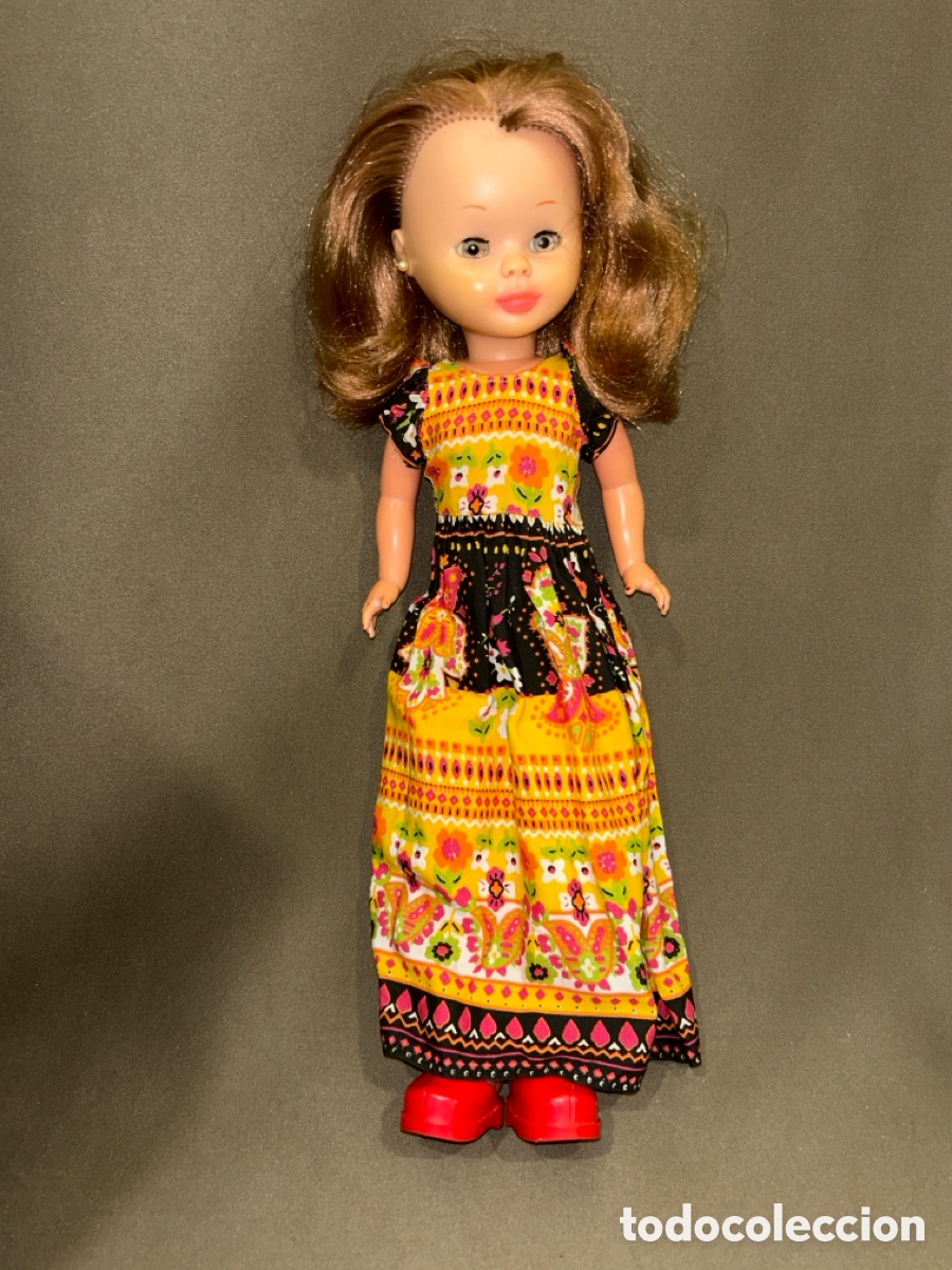 Mu&ntilde;ecas Nancy y Lucas: MU&Ntilde;ECA NANCY PELIRROJA CON VESTIDO &ldquo;DE LARGO&rdquo; OJOS IRIS MARGARITA, SOLO FAMOSA A&Ntilde;OS 70